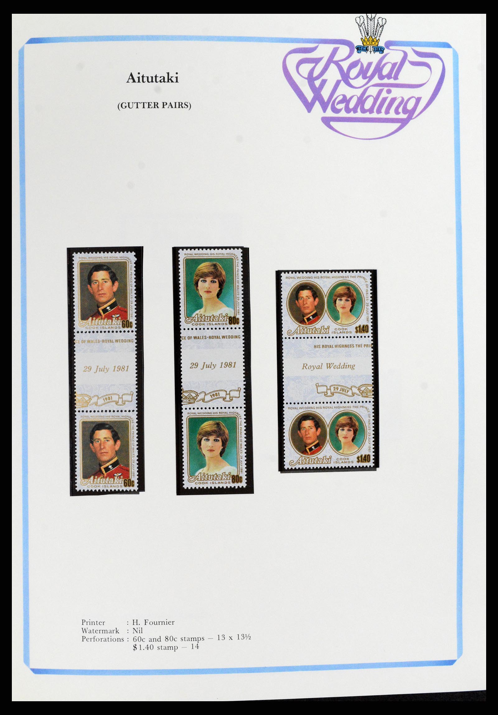37818 081 - Stamp Collection 37818 Royal Wedding 1981.