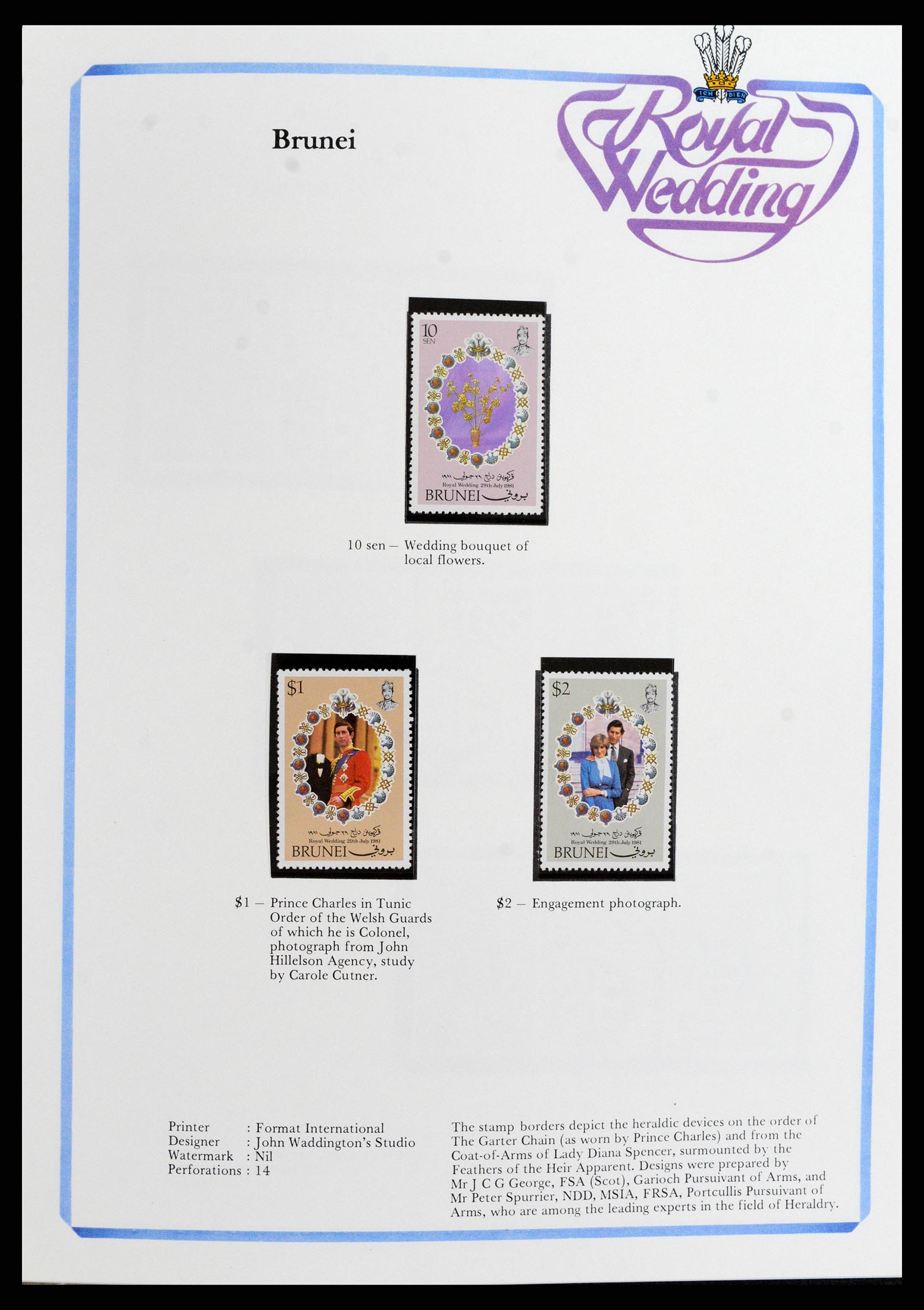 37818 089 - Stamp Collection 37818 Royal Wedding 1981.