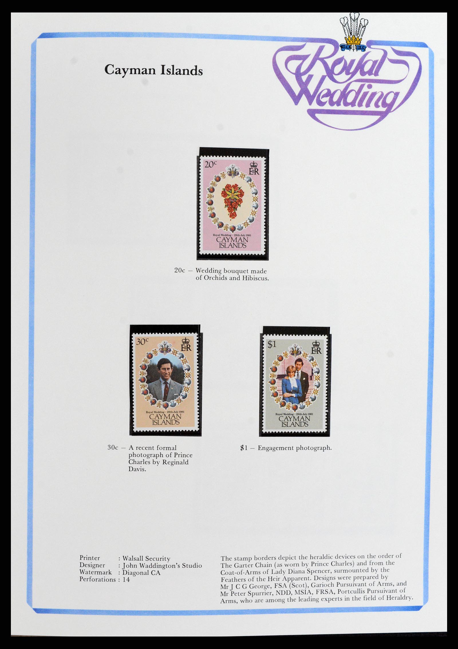 37818 091 - Stamp Collection 37818 Royal Wedding 1981.