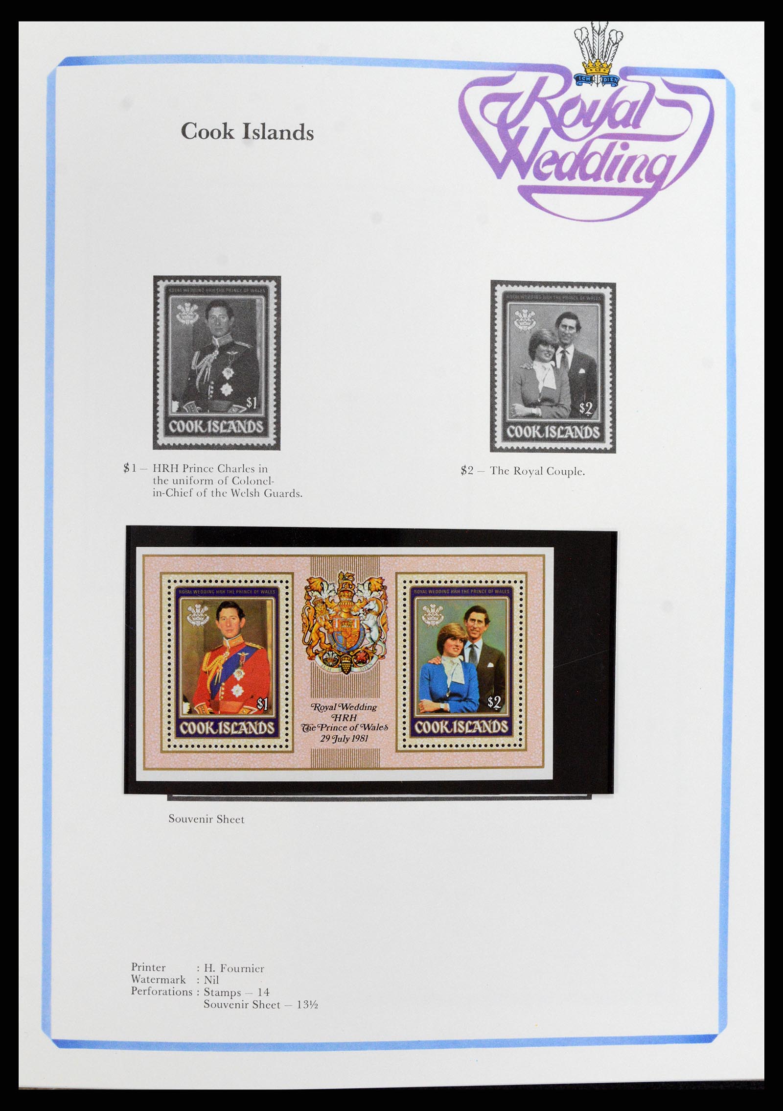 37818 095 - Stamp Collection 37818 Royal Wedding 1981.