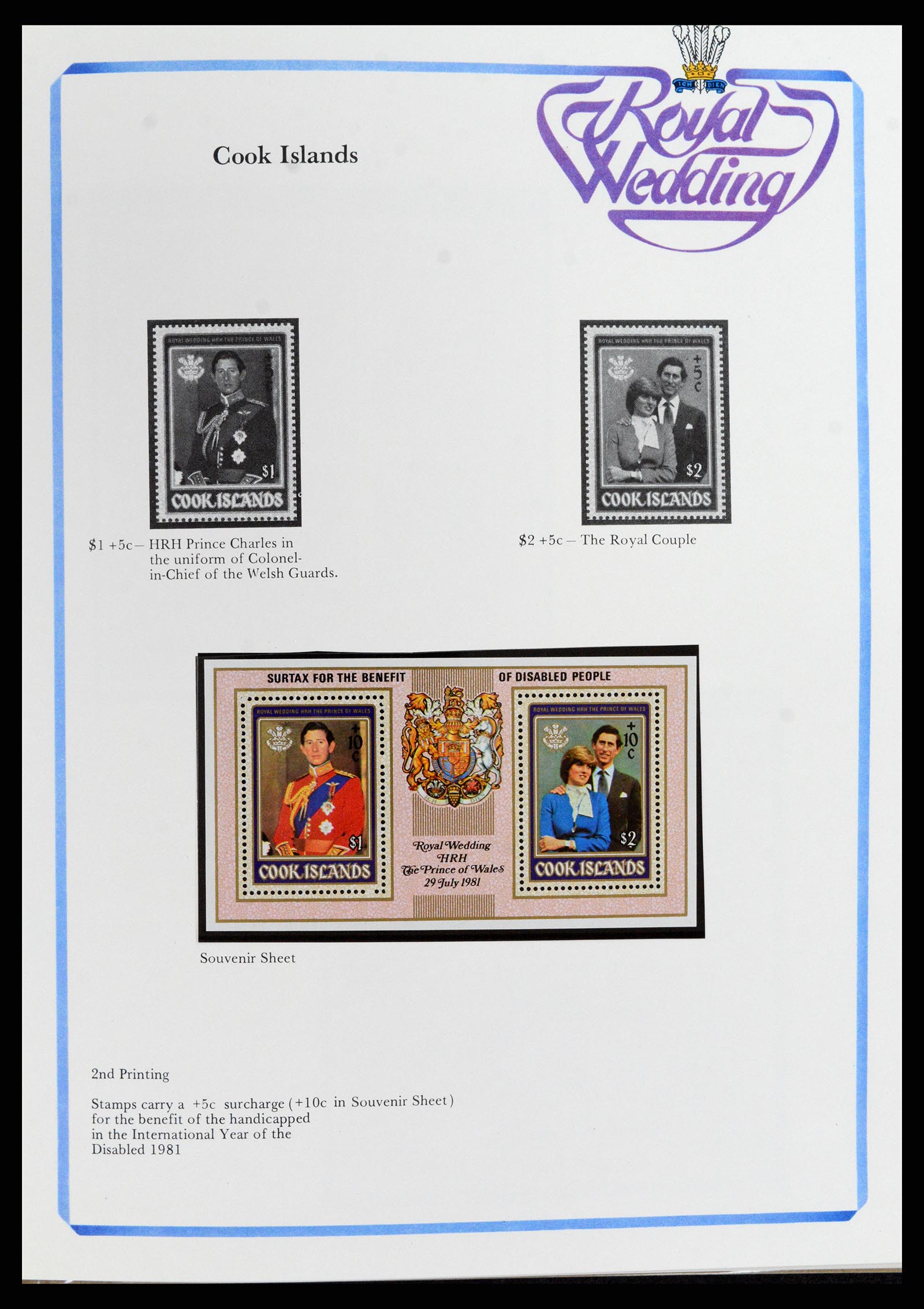 37818 097 - Stamp Collection 37818 Royal Wedding 1981.