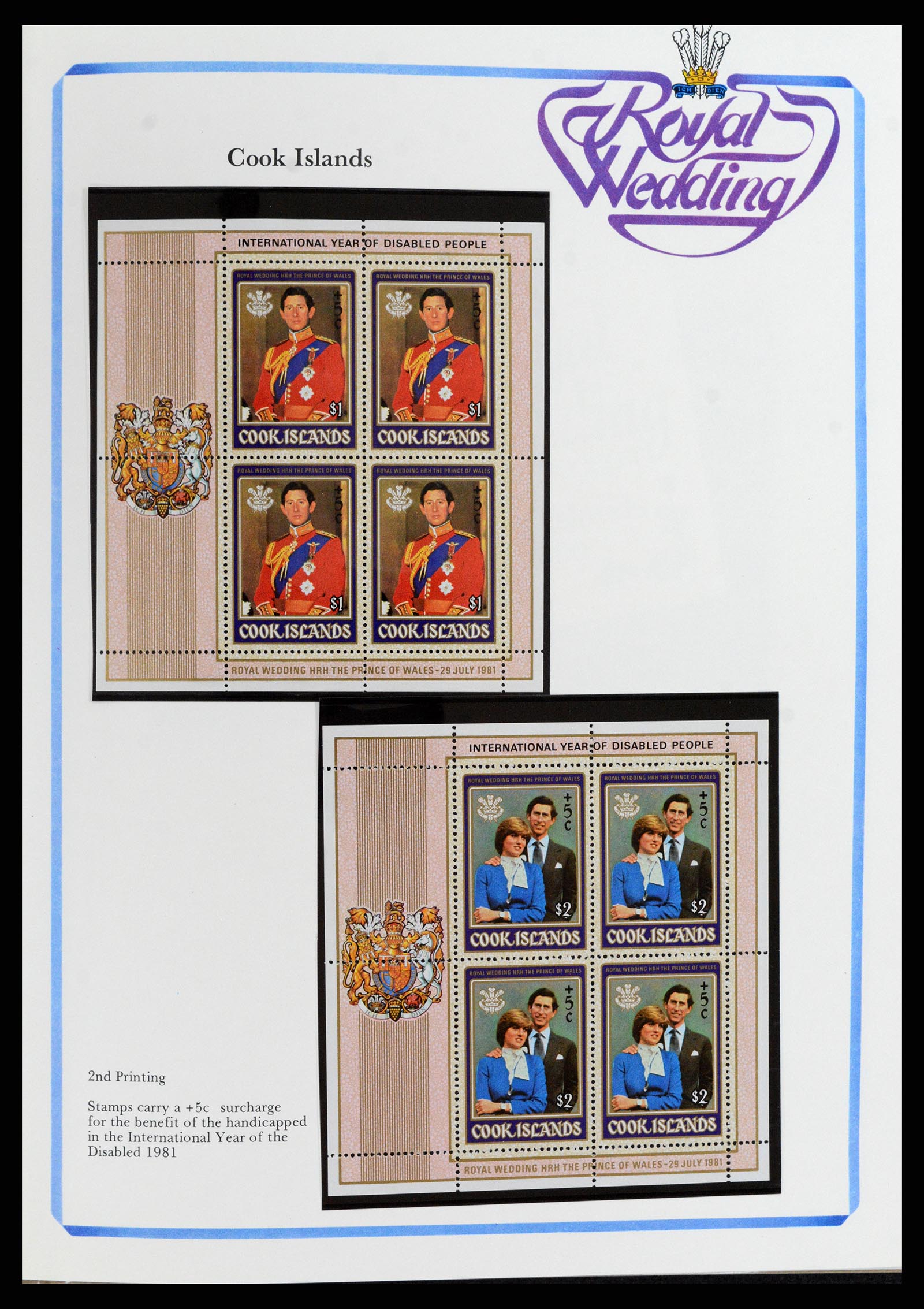 37818 098 - Stamp Collection 37818 Royal Wedding 1981.