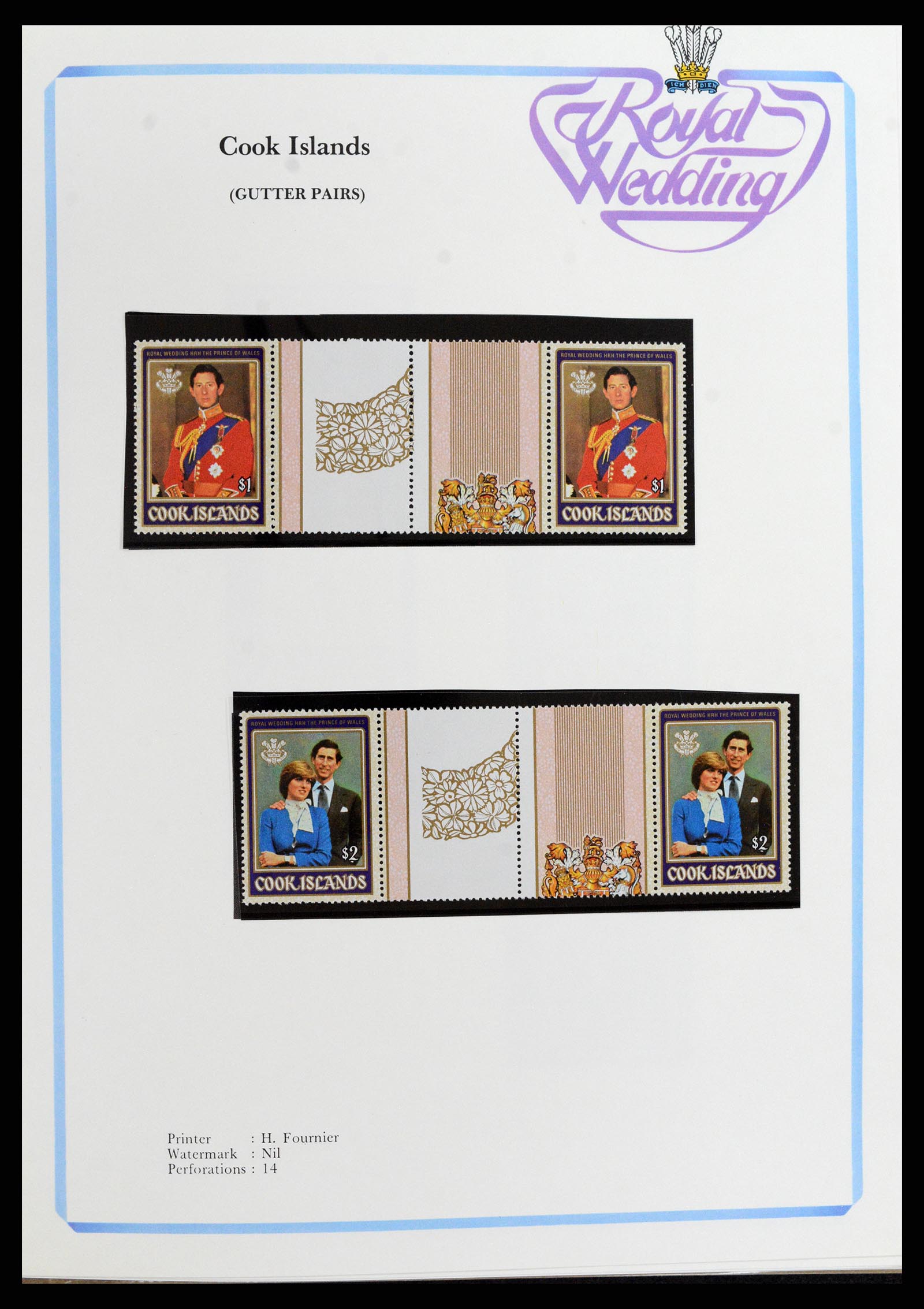 37818 100 - Stamp Collection 37818 Royal Wedding 1981.