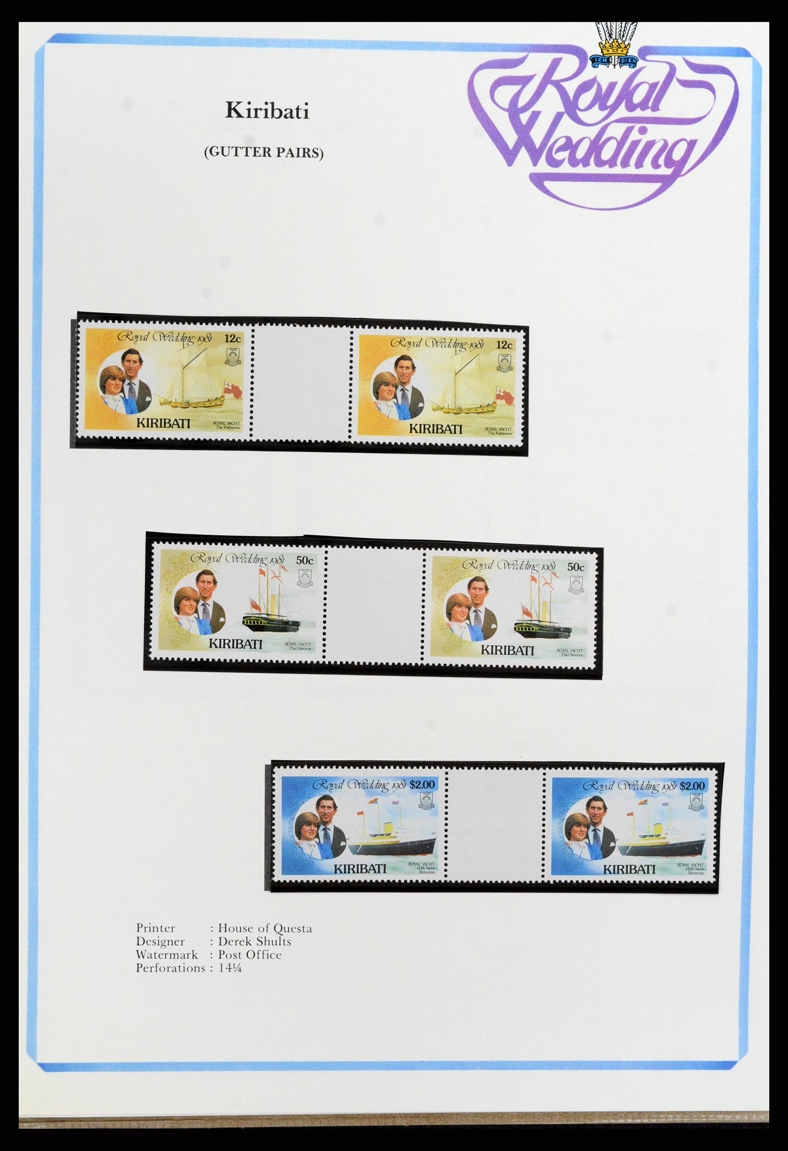 37818 282 - Stamp Collection 37818 Royal Wedding 1981.