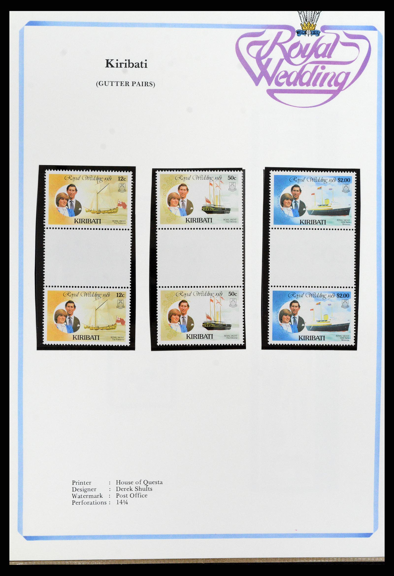 37818 283 - Stamp Collection 37818 Royal Wedding 1981.