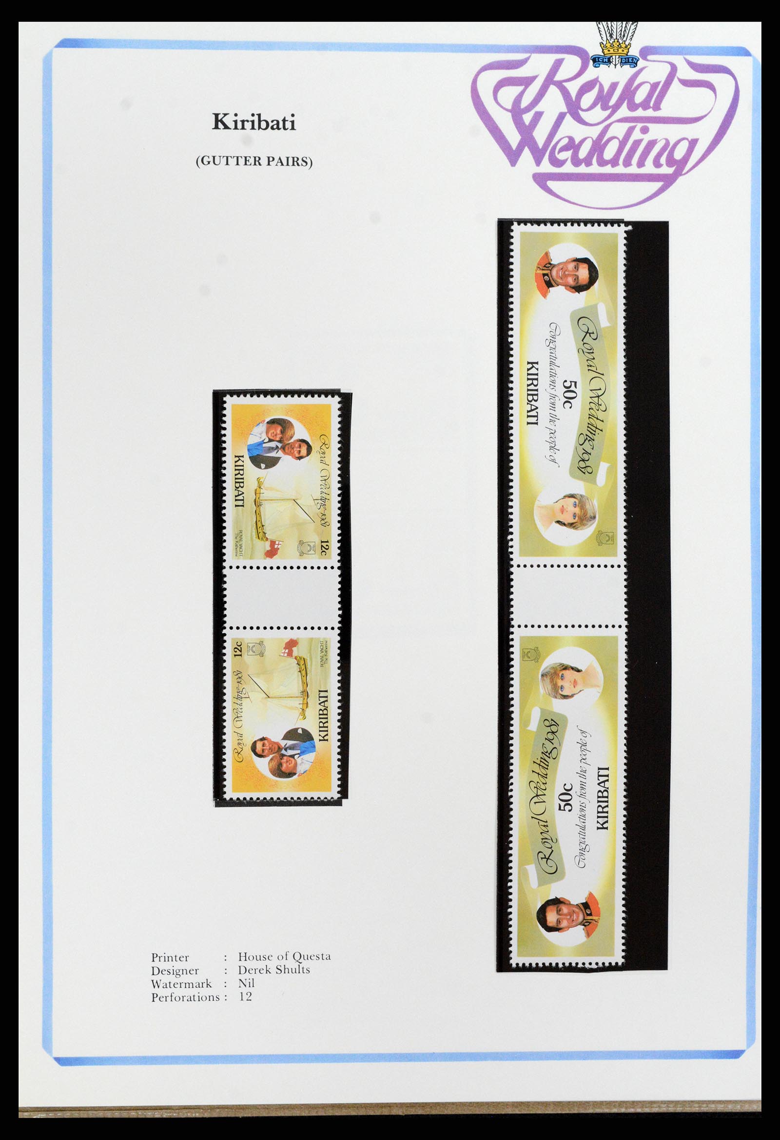 37818 284 - Stamp Collection 37818 Royal Wedding 1981.