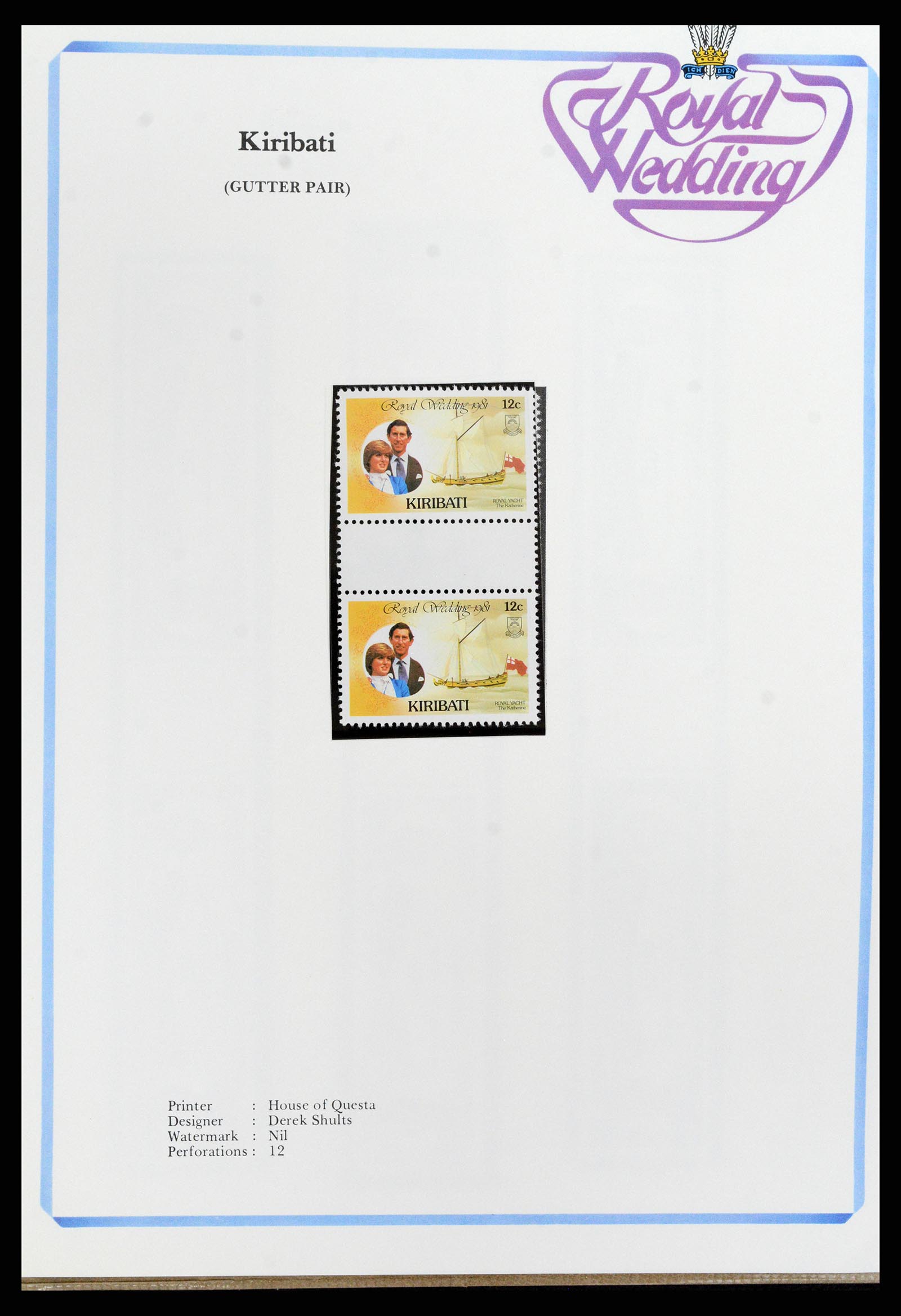 37818 285 - Stamp Collection 37818 Royal Wedding 1981.