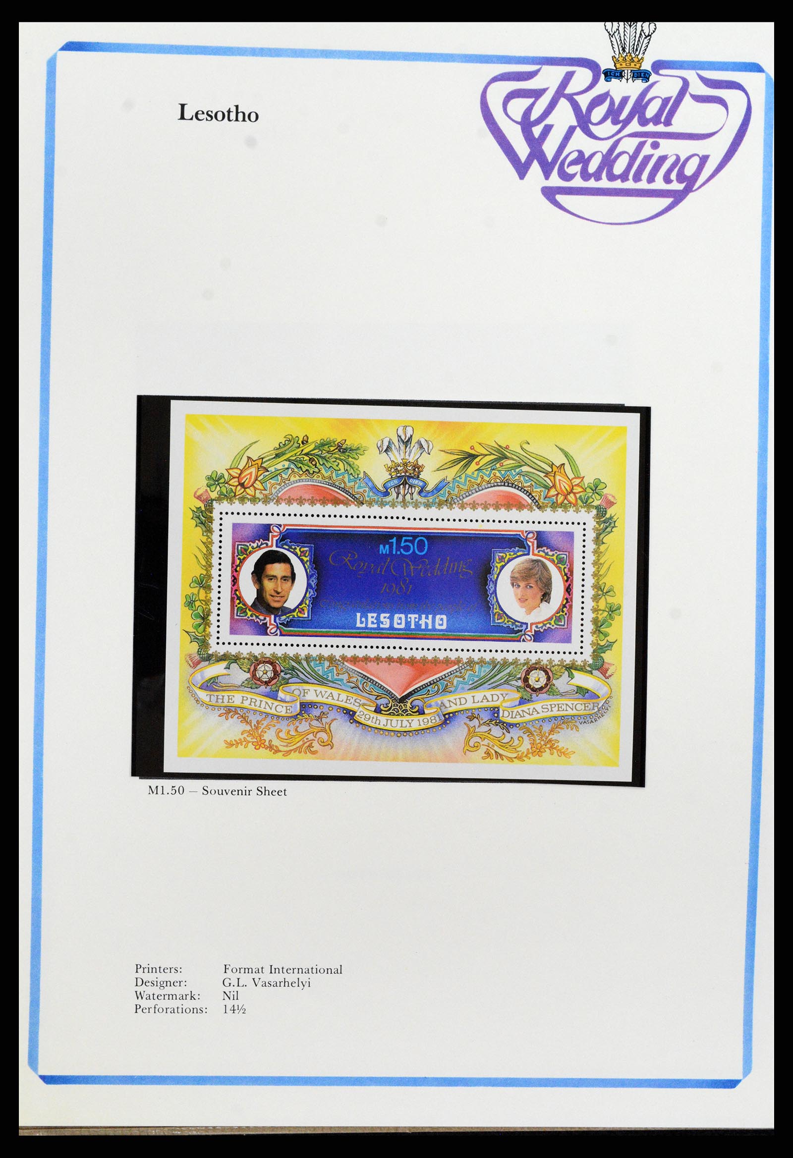37818 289 - Stamp Collection 37818 Royal Wedding 1981.