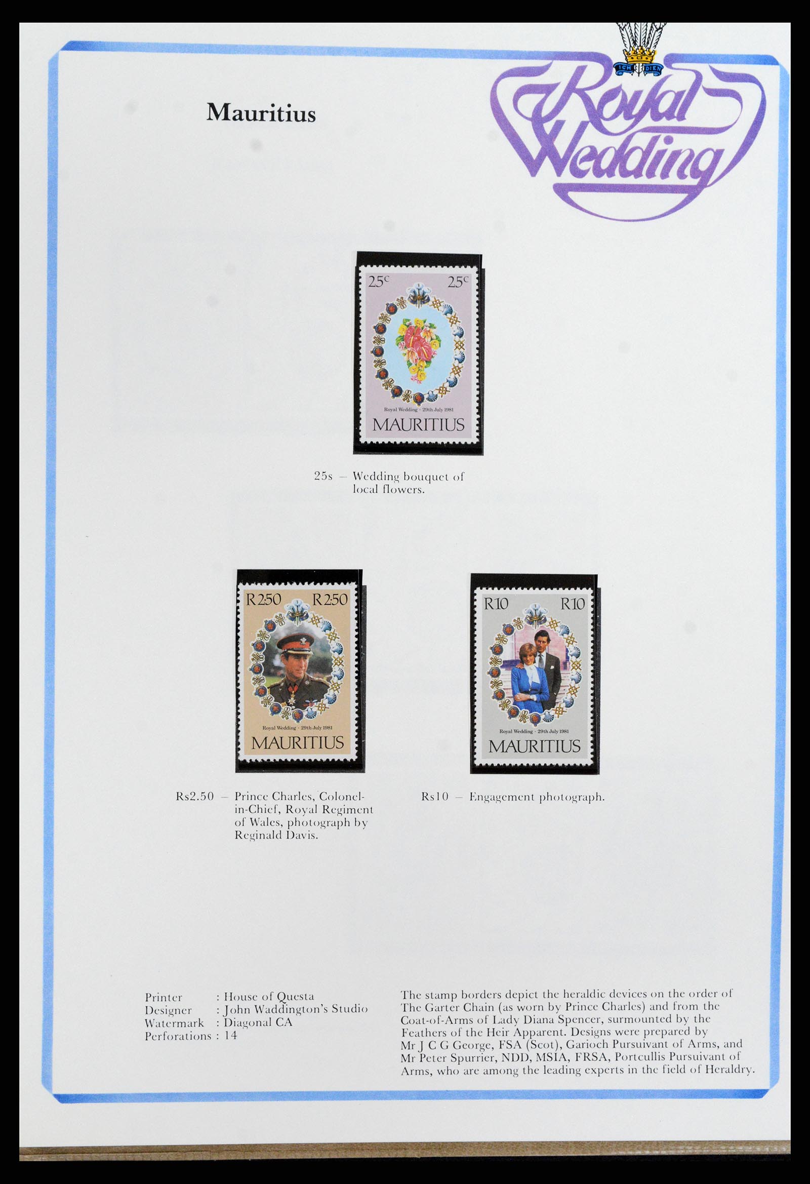 37818 293 - Stamp Collection 37818 Royal Wedding 1981.