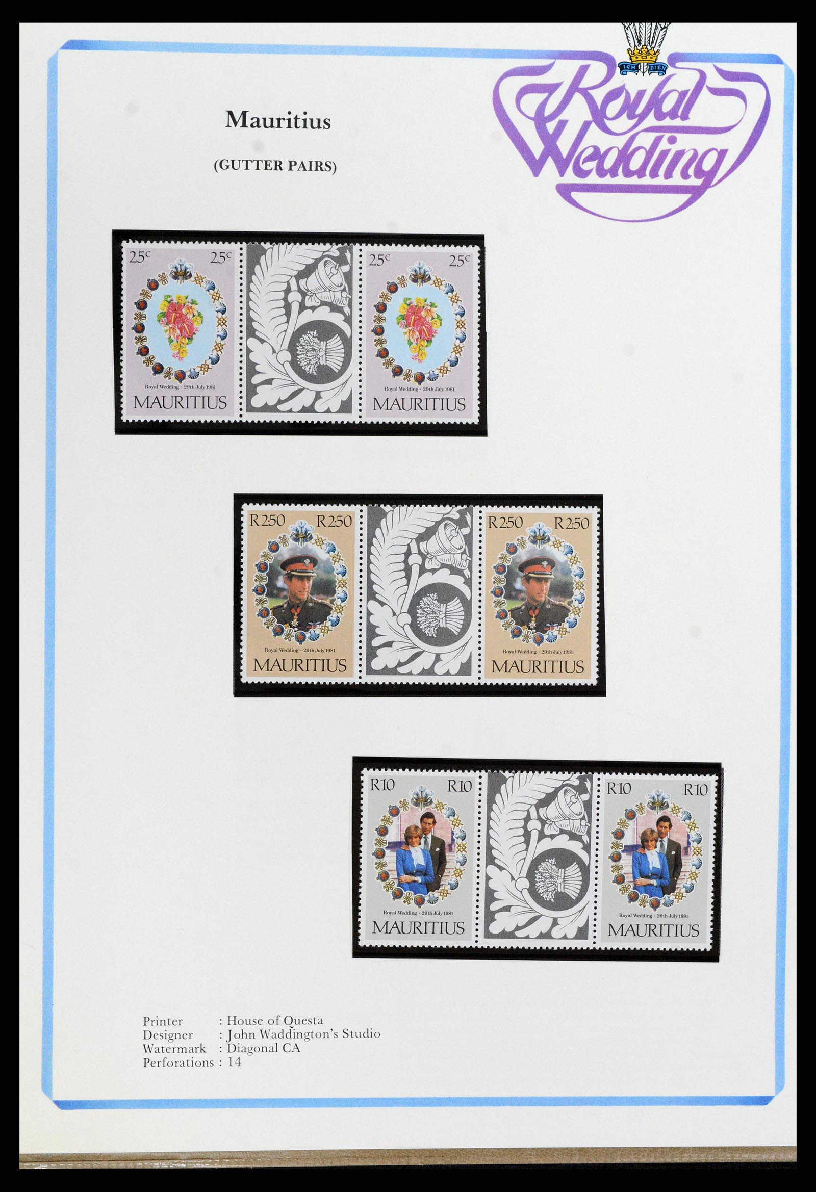 37818 294 - Stamp Collection 37818 Royal Wedding 1981.