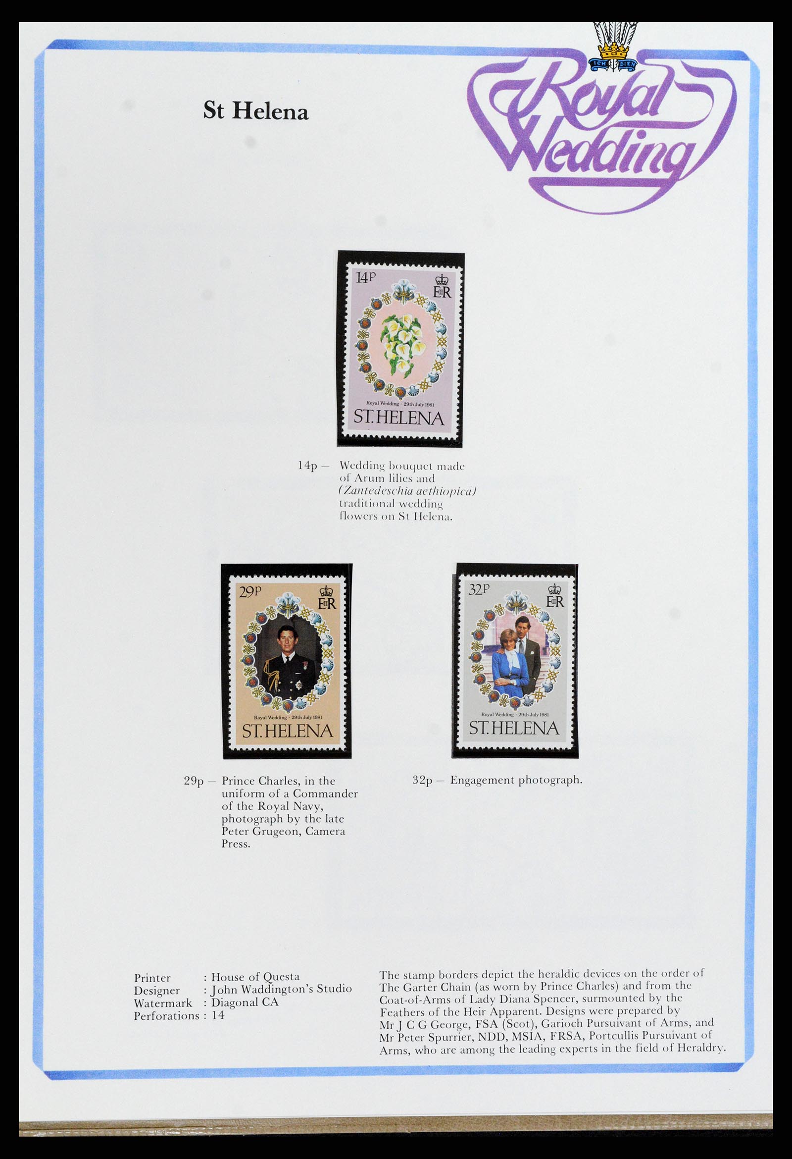 37818 295 - Stamp Collection 37818 Royal Wedding 1981.