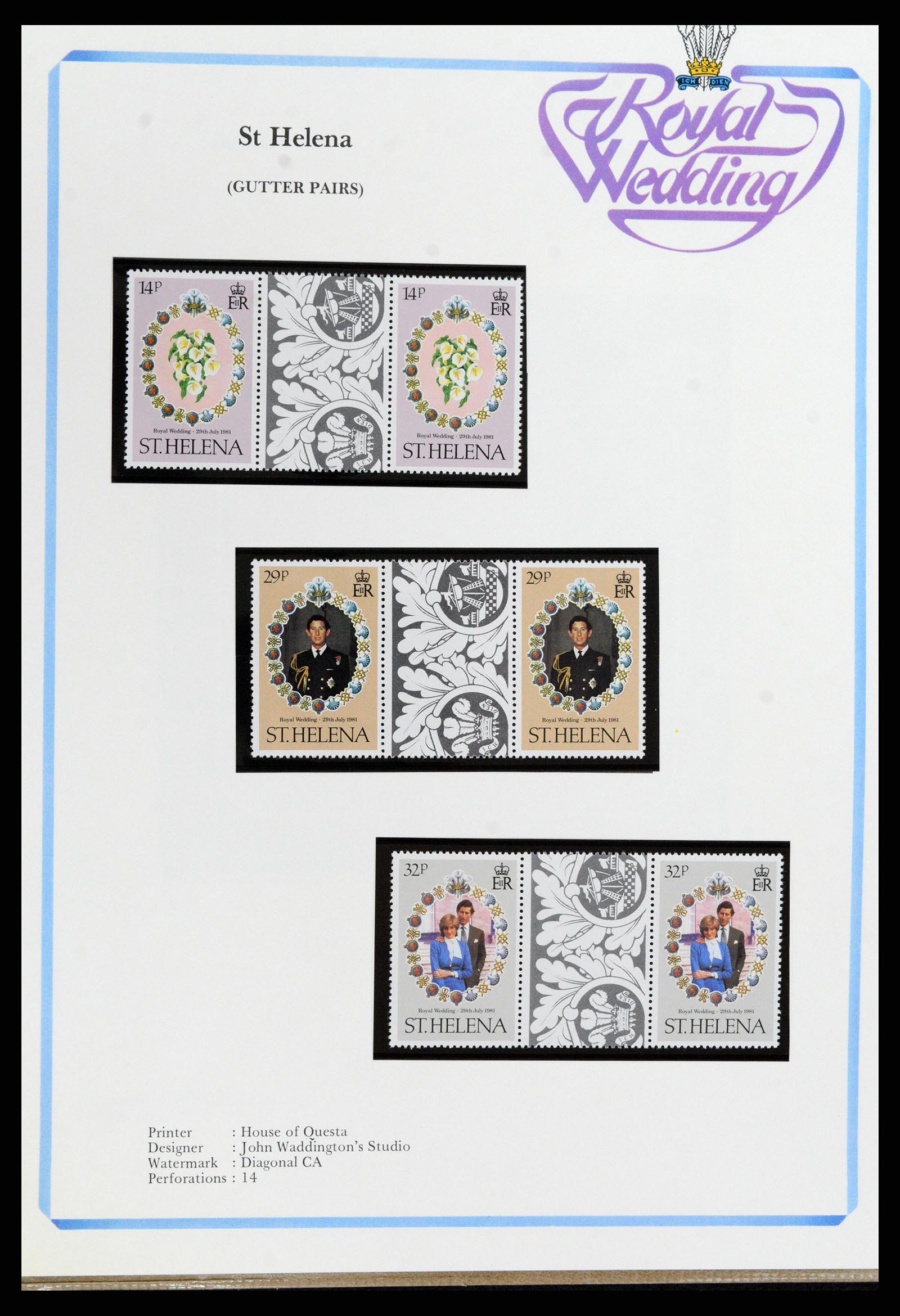 37818 296 - Stamp Collection 37818 Royal Wedding 1981.