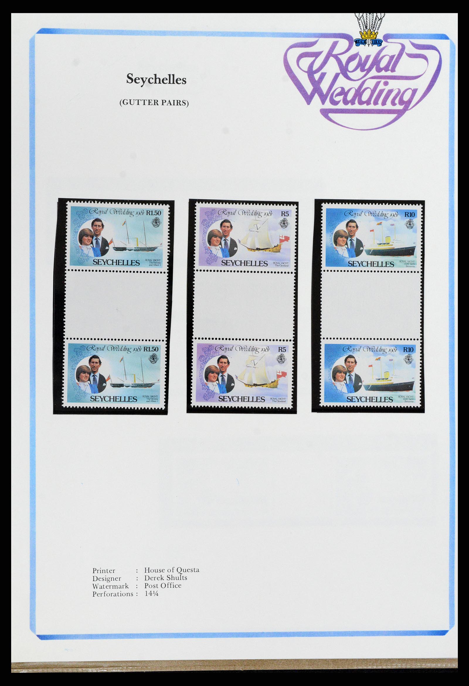 37818 302 - Stamp Collection 37818 Royal Wedding 1981.