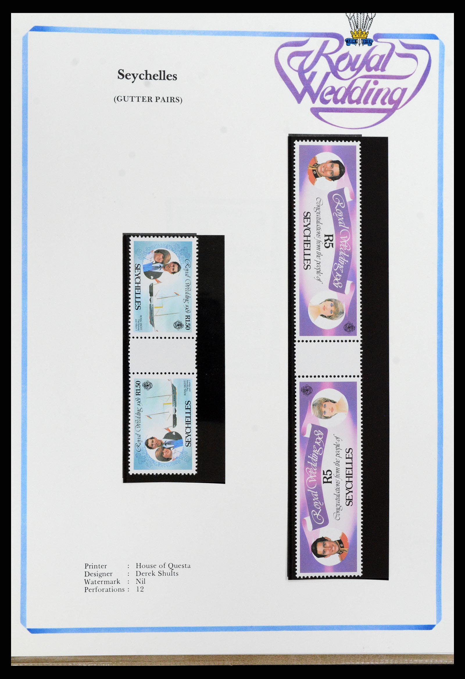 37818 304 - Stamp Collection 37818 Royal Wedding 1981.