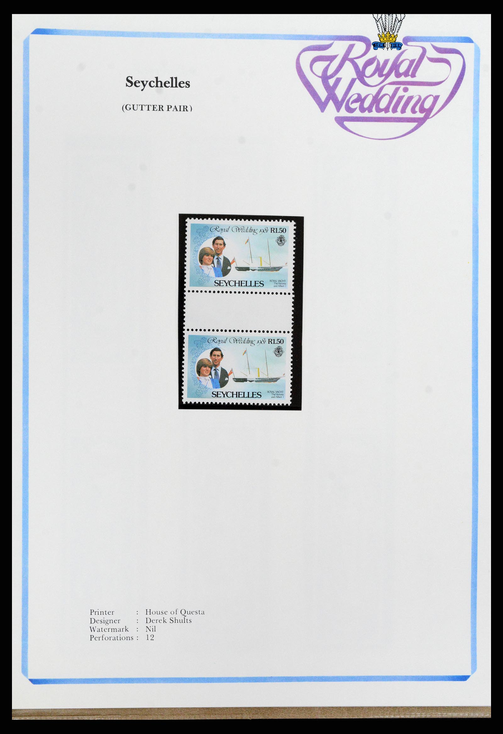 37818 305 - Stamp Collection 37818 Royal Wedding 1981.