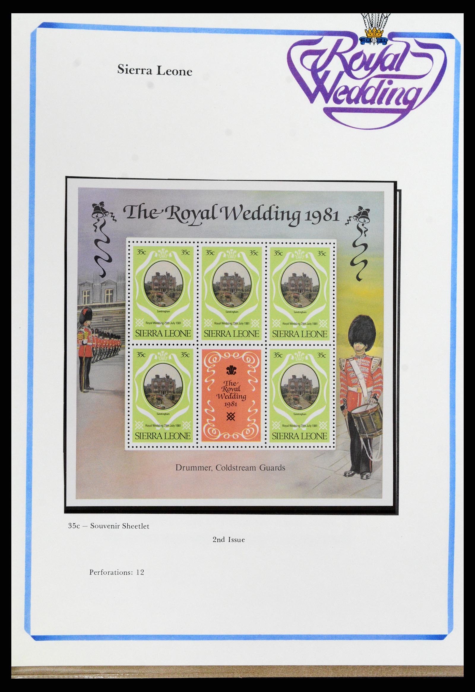 37818 310 - Stamp Collection 37818 Royal Wedding 1981.