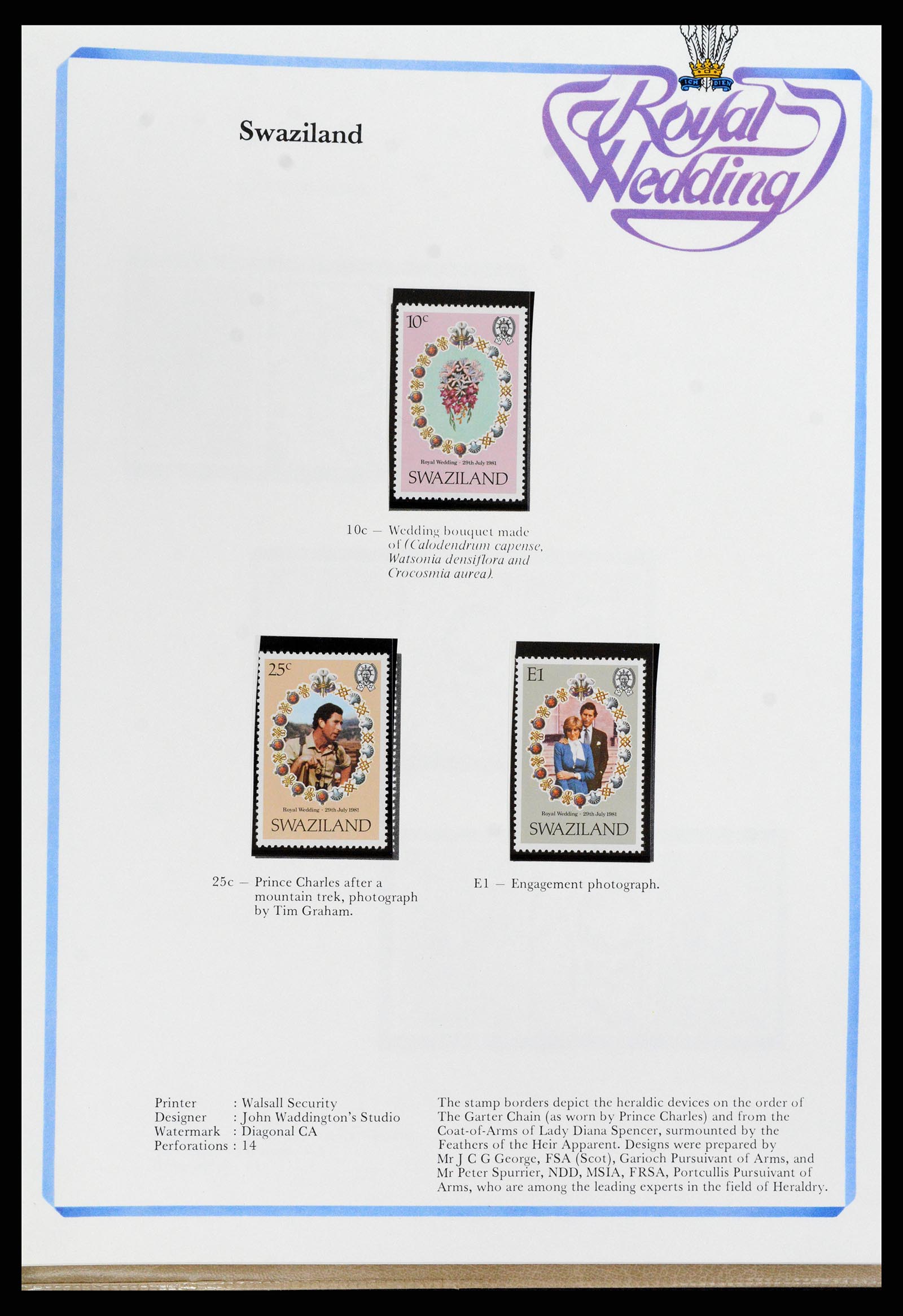 37818 315 - Stamp Collection 37818 Royal Wedding 1981.