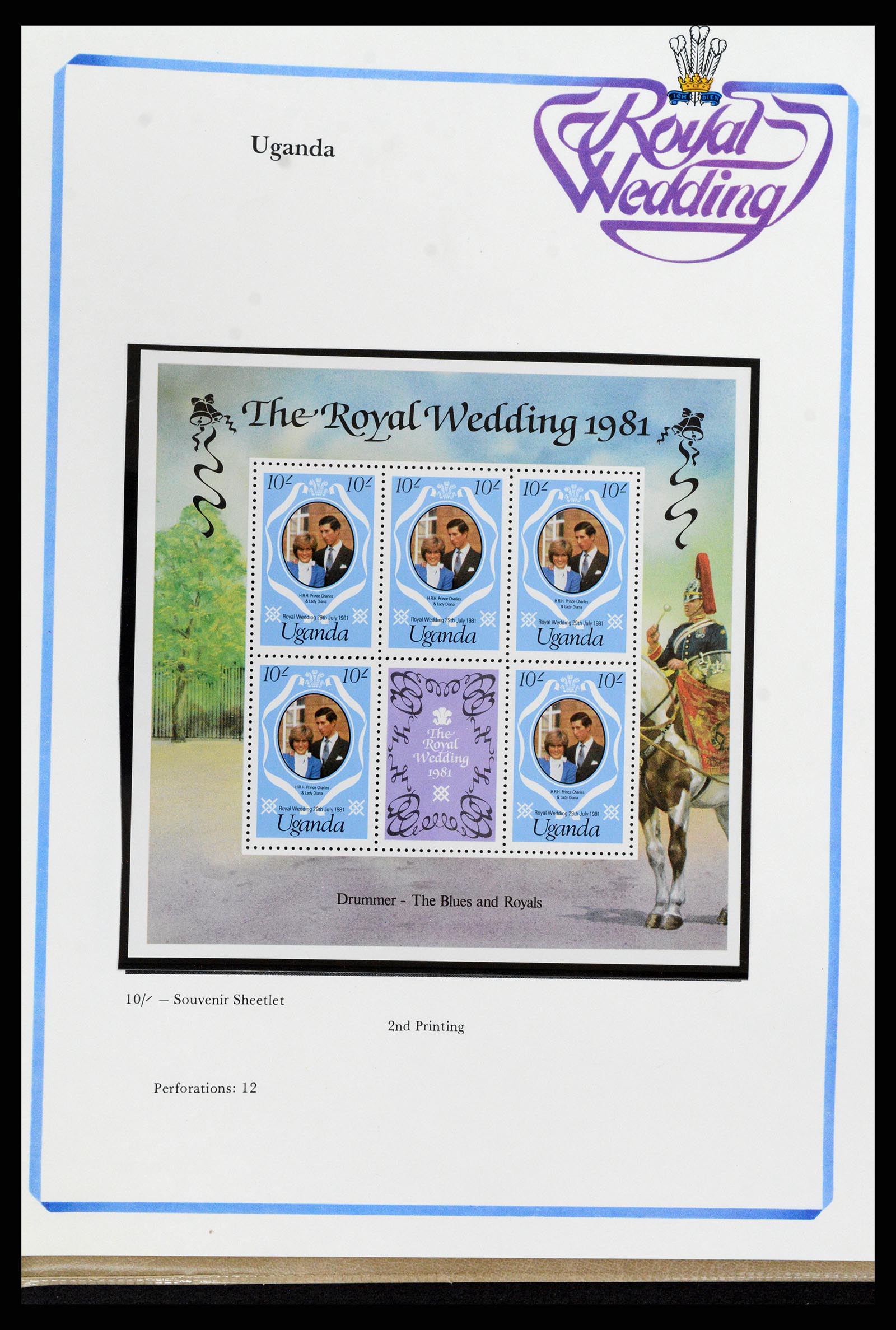 37818 322 - Postzegelverzameling 37818 Royal Wedding 1981.