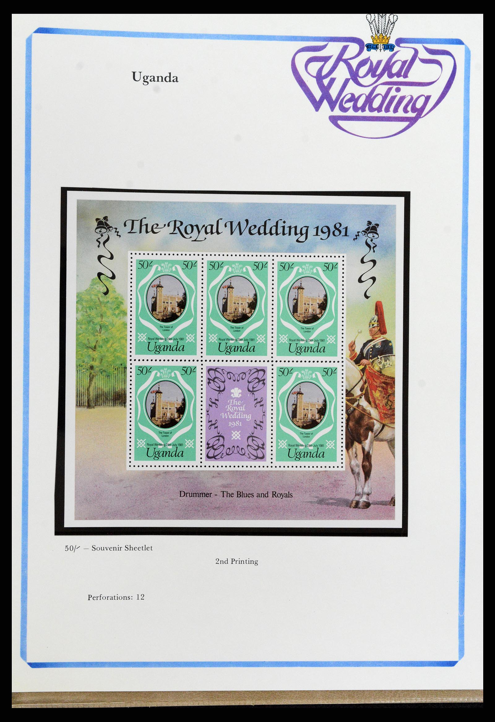37818 323 - Postzegelverzameling 37818 Royal Wedding 1981.