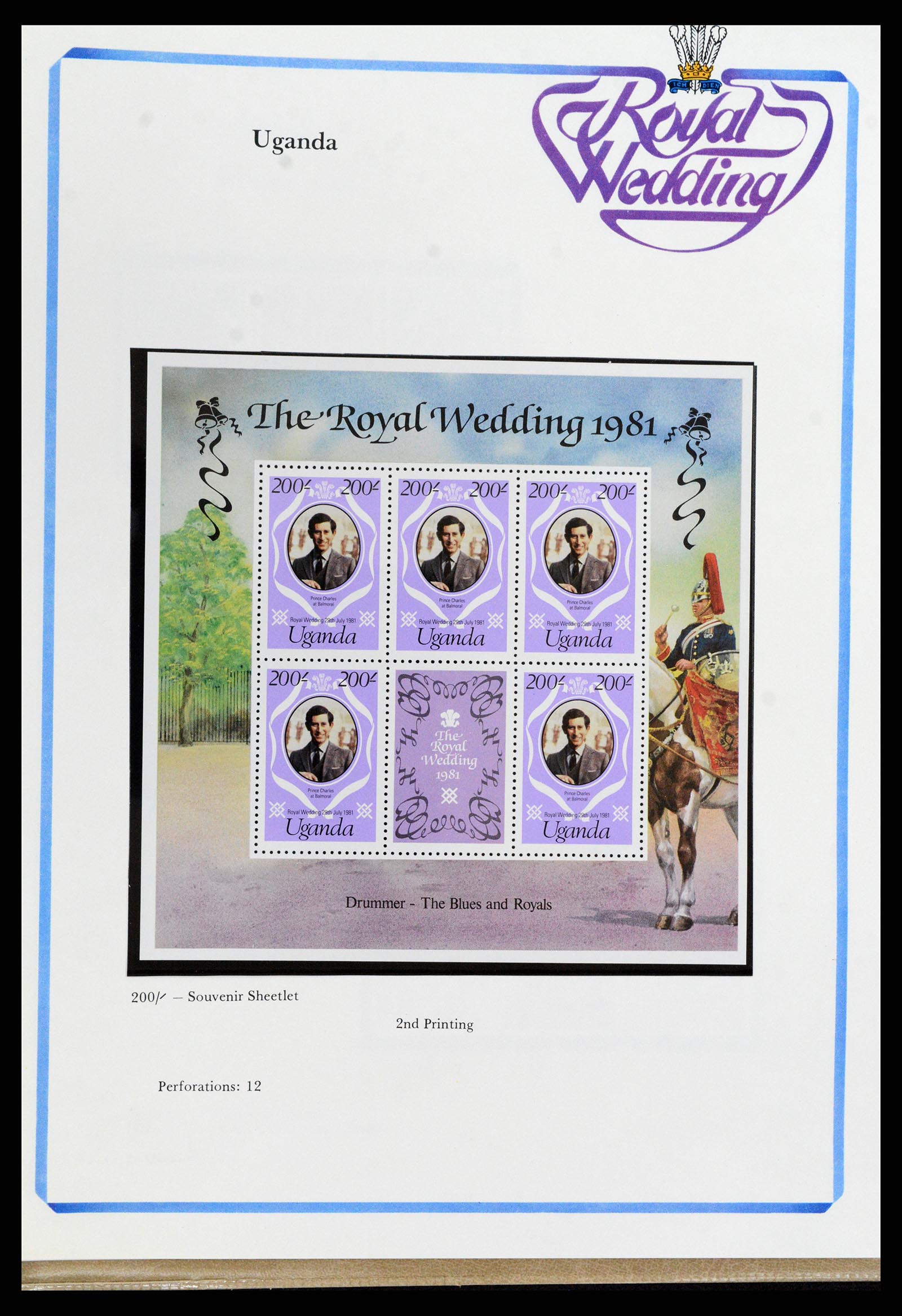37818 324 - Postzegelverzameling 37818 Royal Wedding 1981.