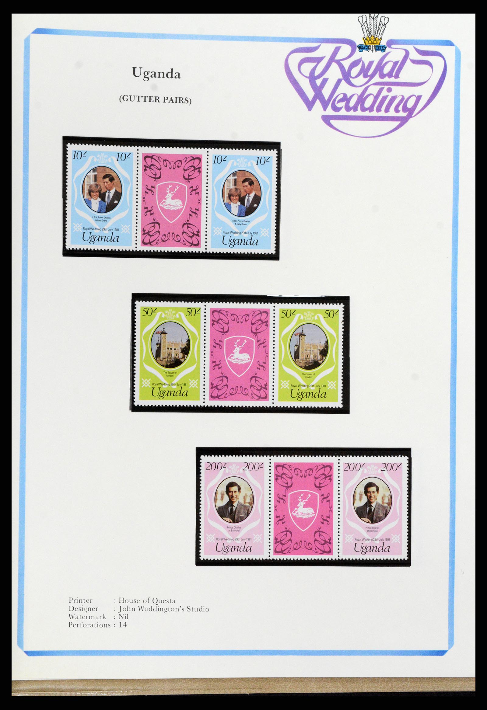 37818 325 - Postzegelverzameling 37818 Royal Wedding 1981.