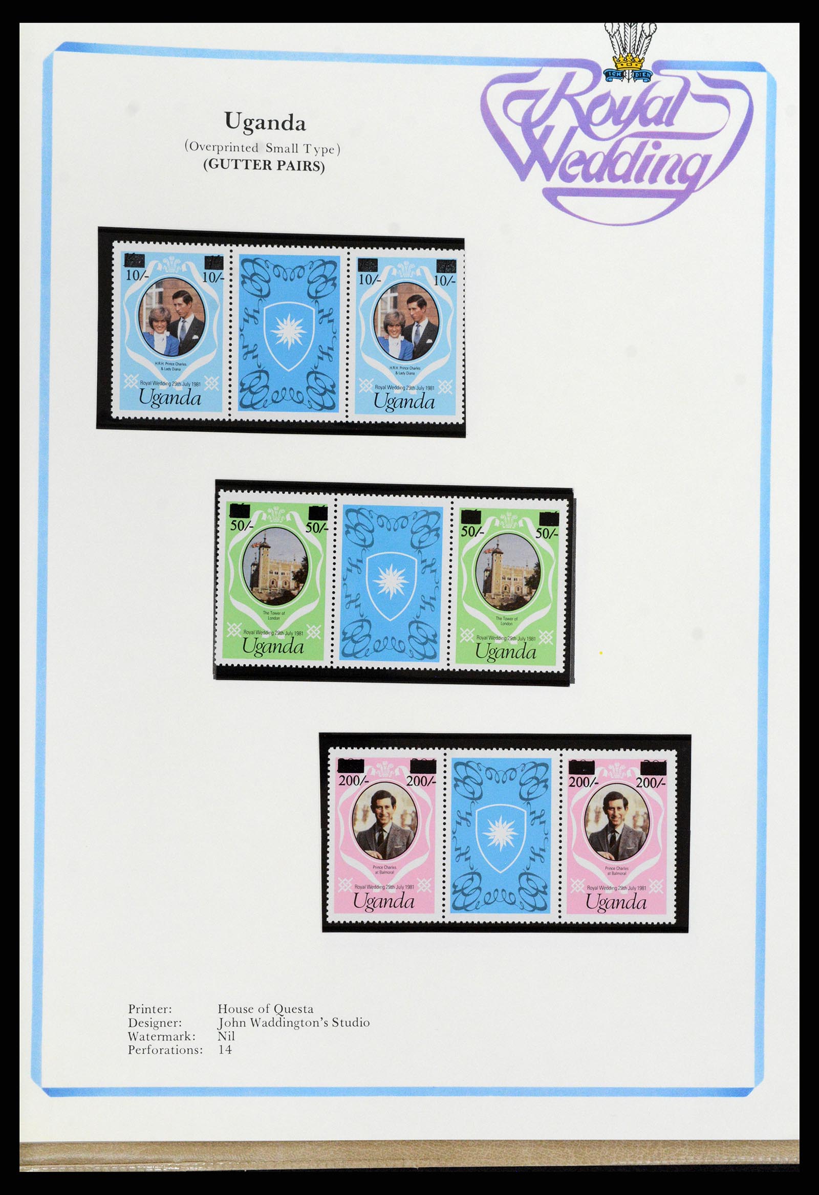 37818 327 - Postzegelverzameling 37818 Royal Wedding 1981.