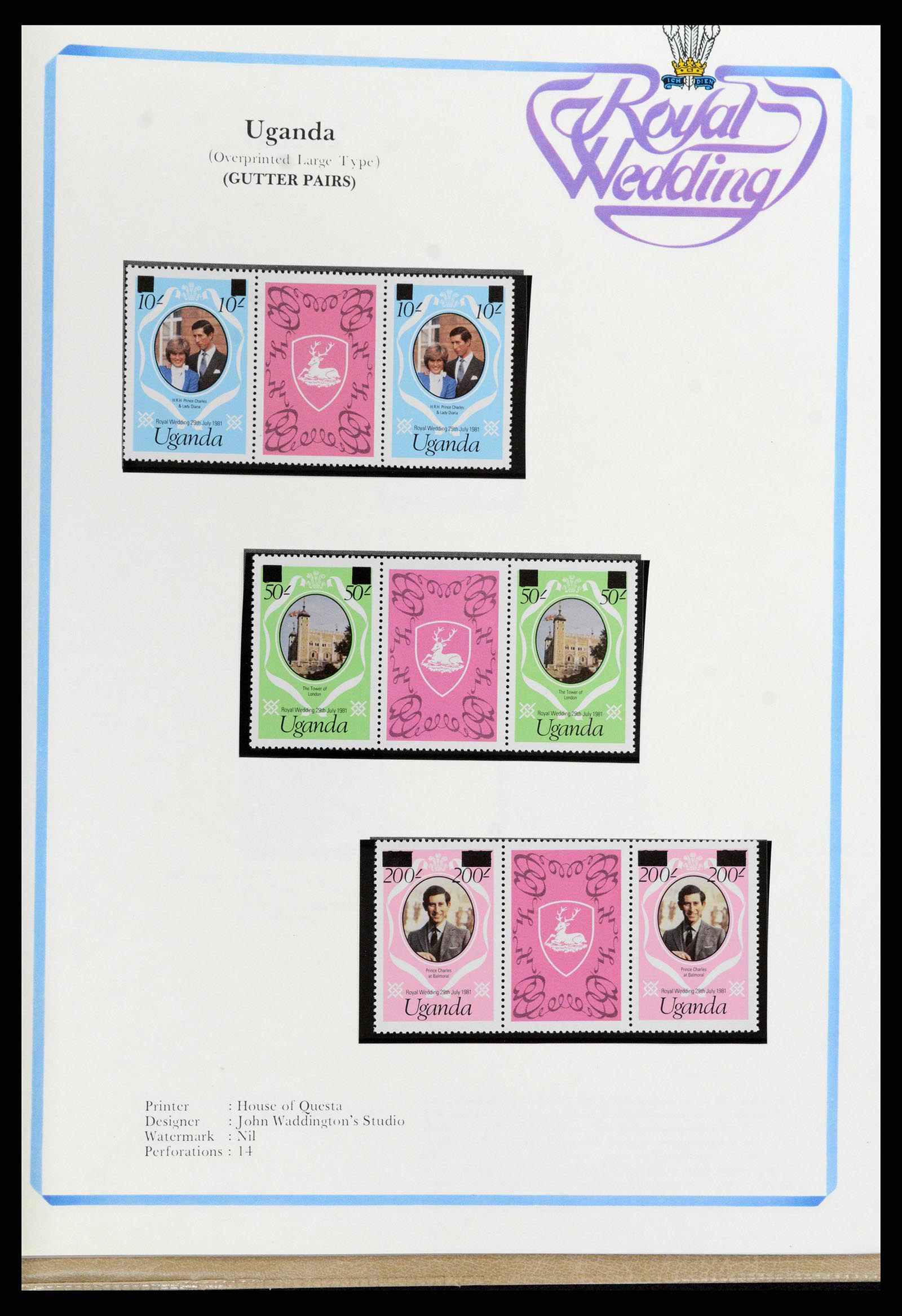 37818 328 - Postzegelverzameling 37818 Royal Wedding 1981.