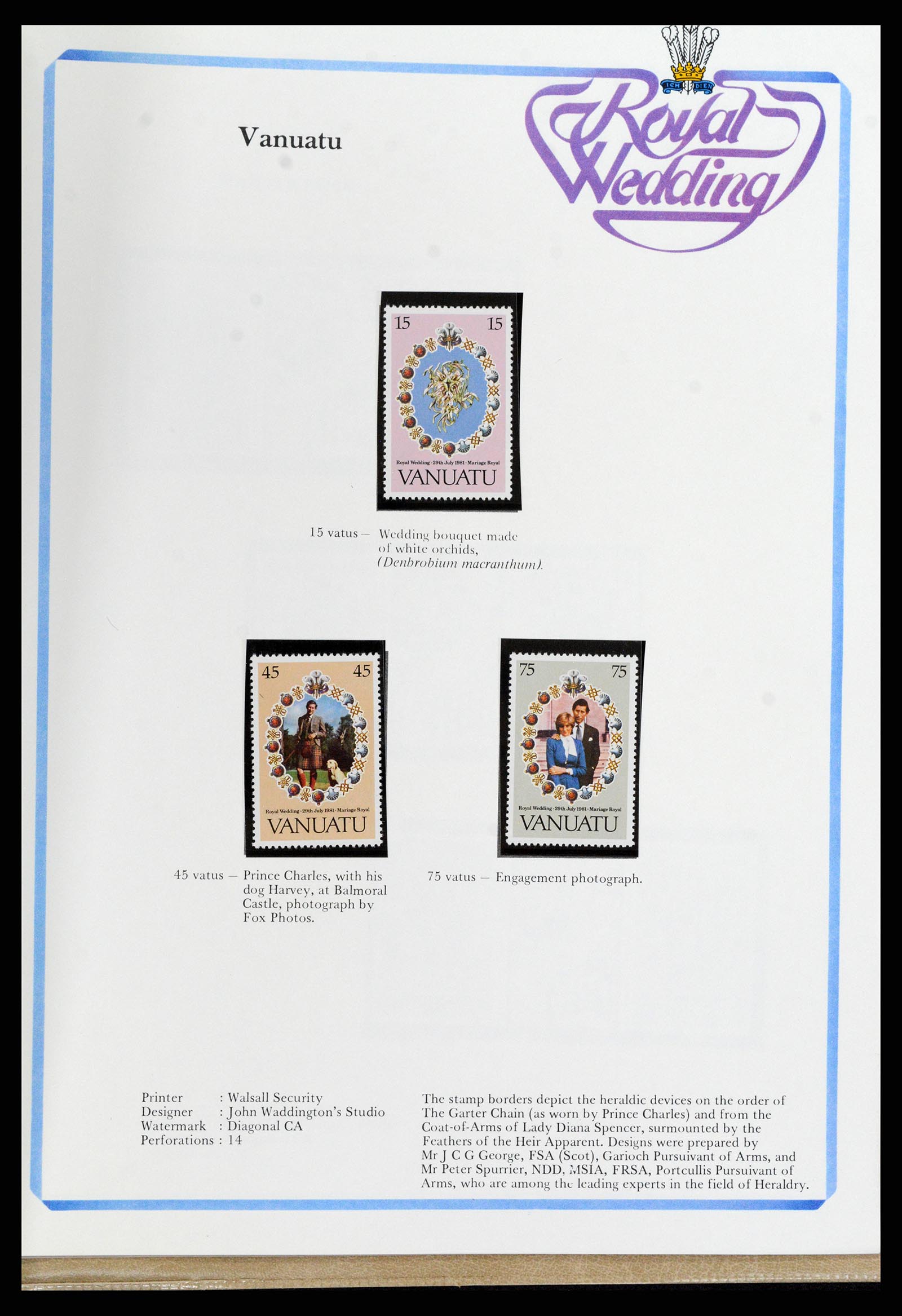 37818 329 - Postzegelverzameling 37818 Royal Wedding 1981.