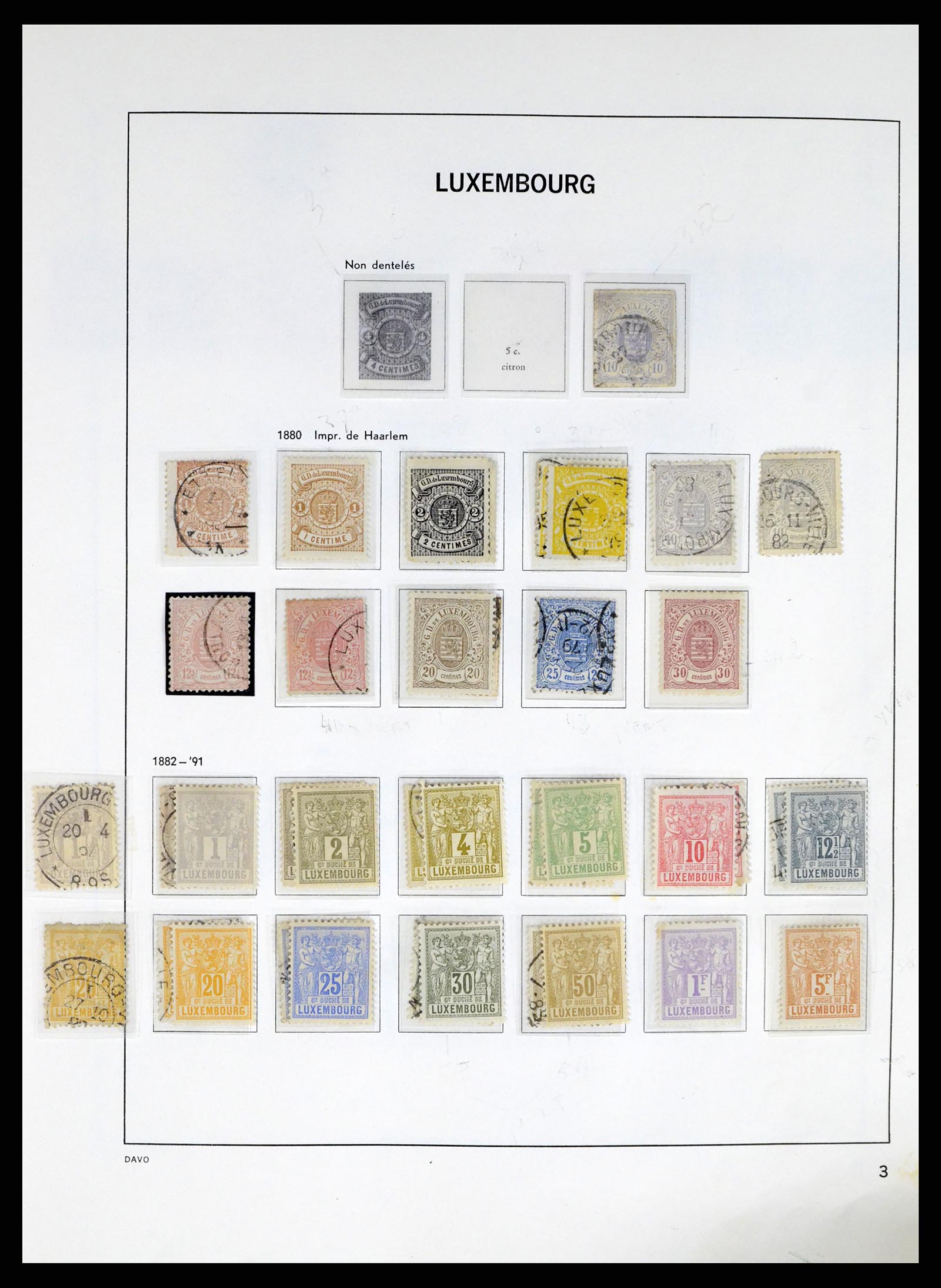 37820 003 - Stamp Collection 37820 Luxembourg 1852-2021!