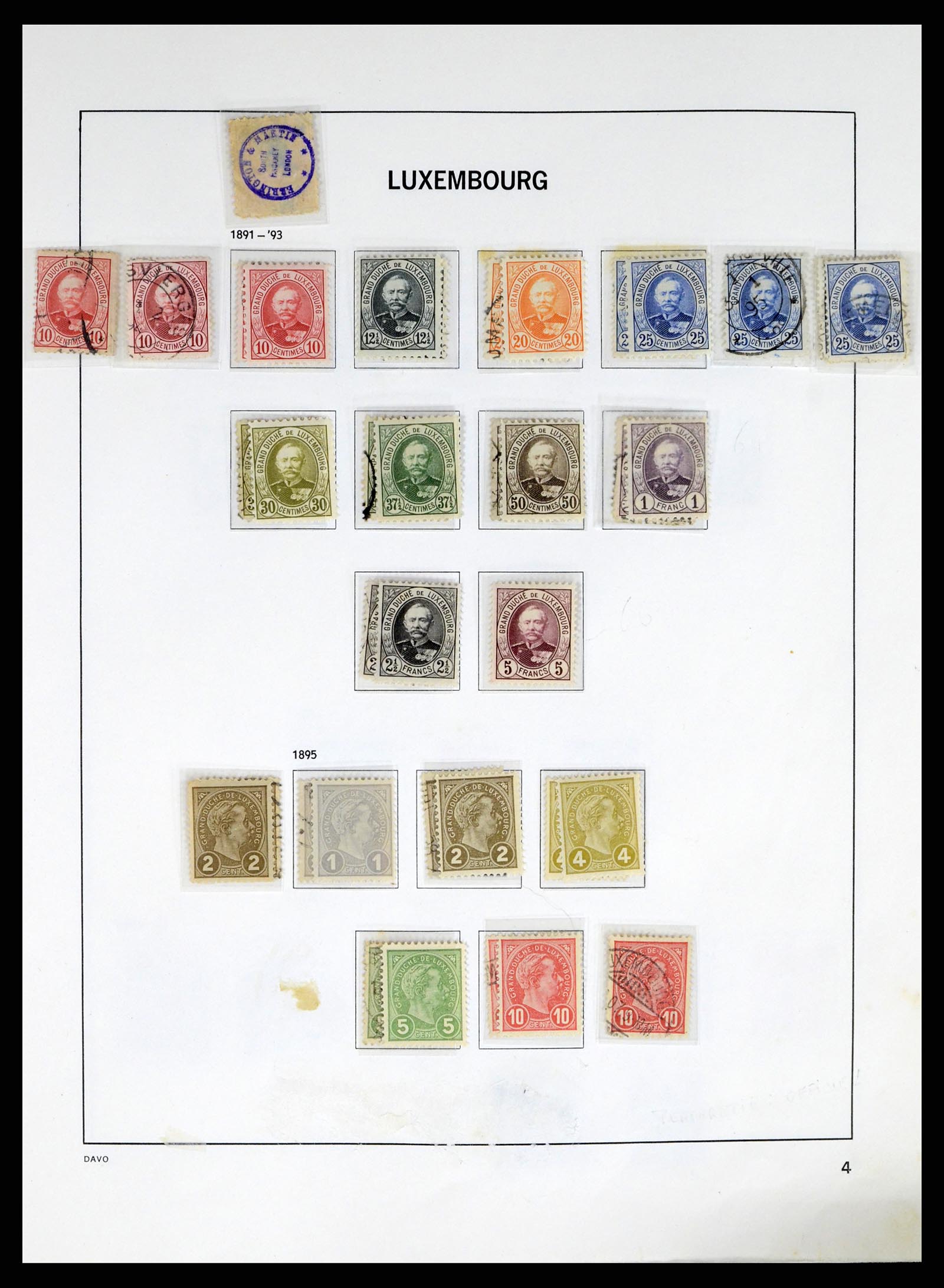 37820 004 - Stamp Collection 37820 Luxembourg 1852-2021!