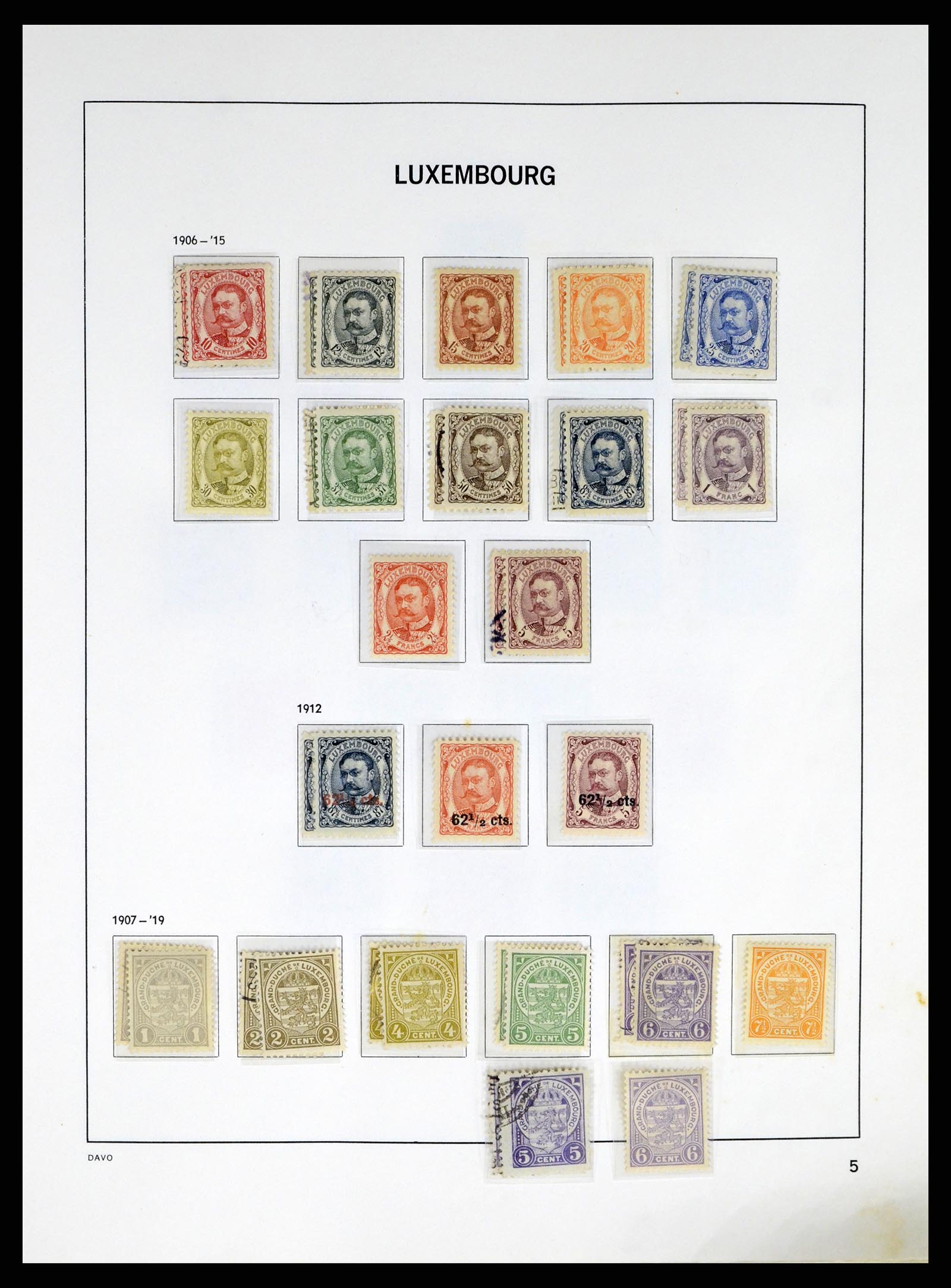 37820 005 - Stamp Collection 37820 Luxembourg 1852-2021!