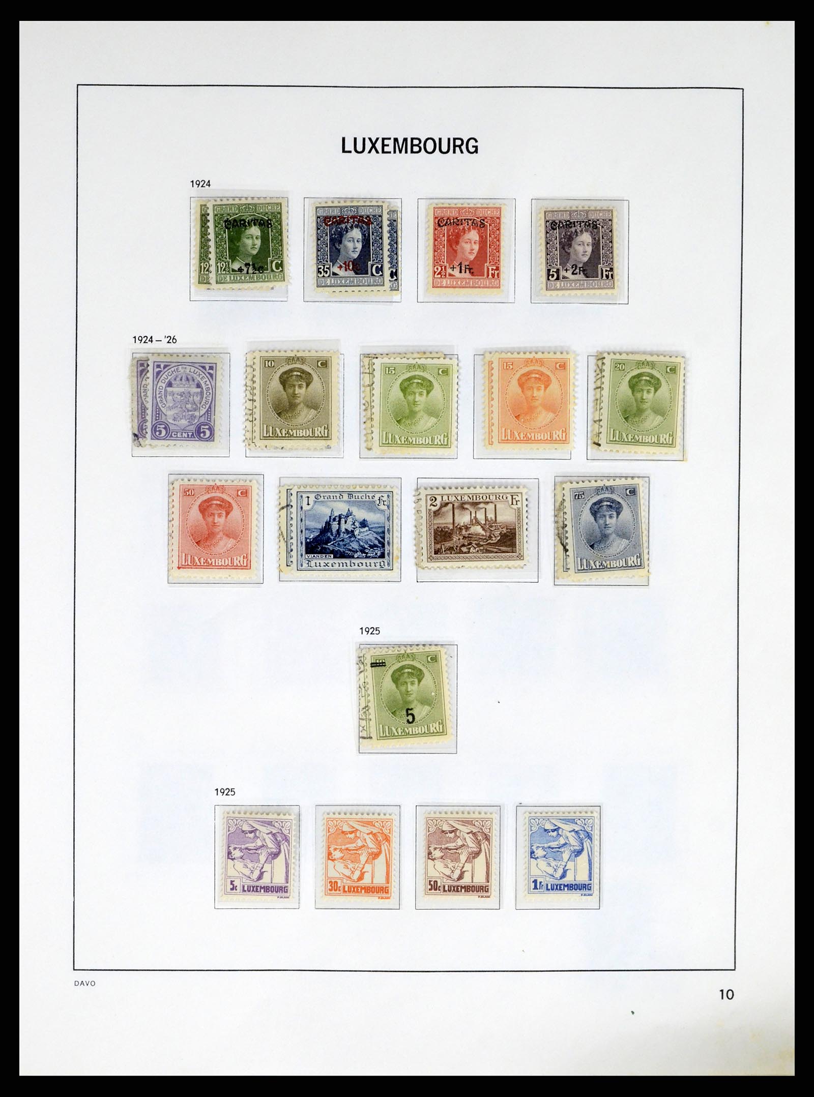 37820 010 - Stamp Collection 37820 Luxembourg 1852-2021!