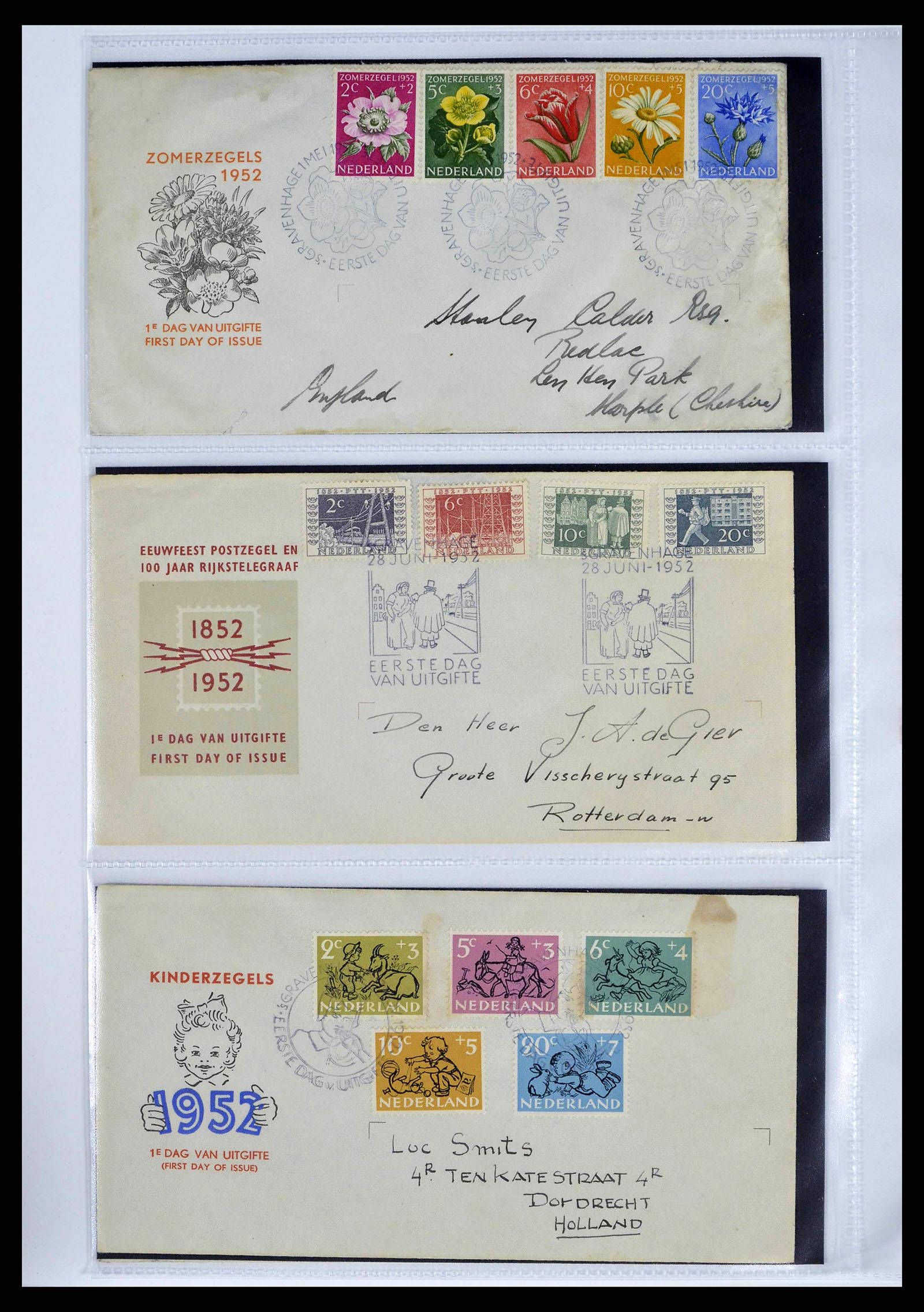 37821 0005 - Postzegelverzameling 37821 Nederland FDC's 1950-2012.