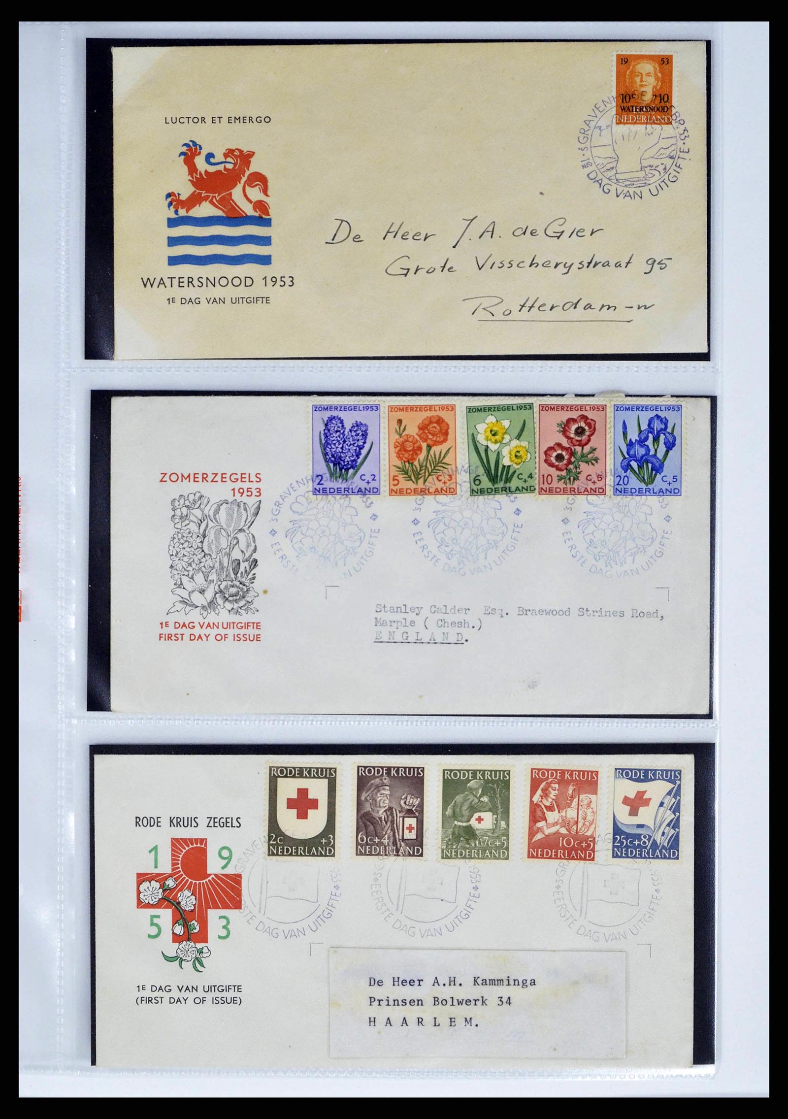 37821 0006 - Postzegelverzameling 37821 Nederland FDC's 1950-2012.