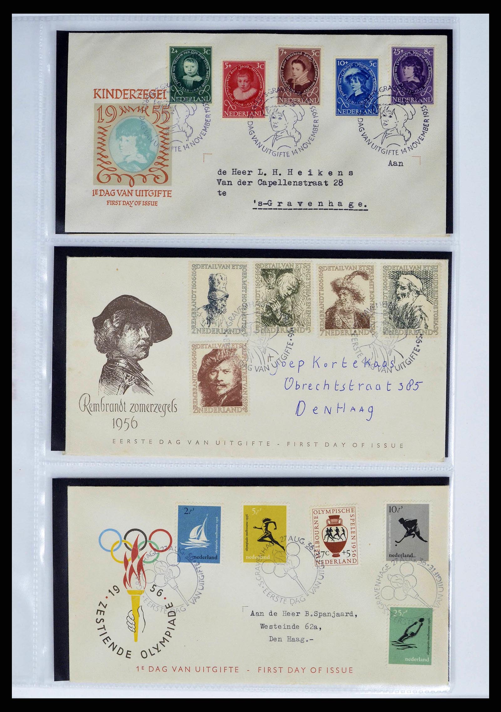 37821 0010 - Postzegelverzameling 37821 Nederland FDC's 1950-2012.