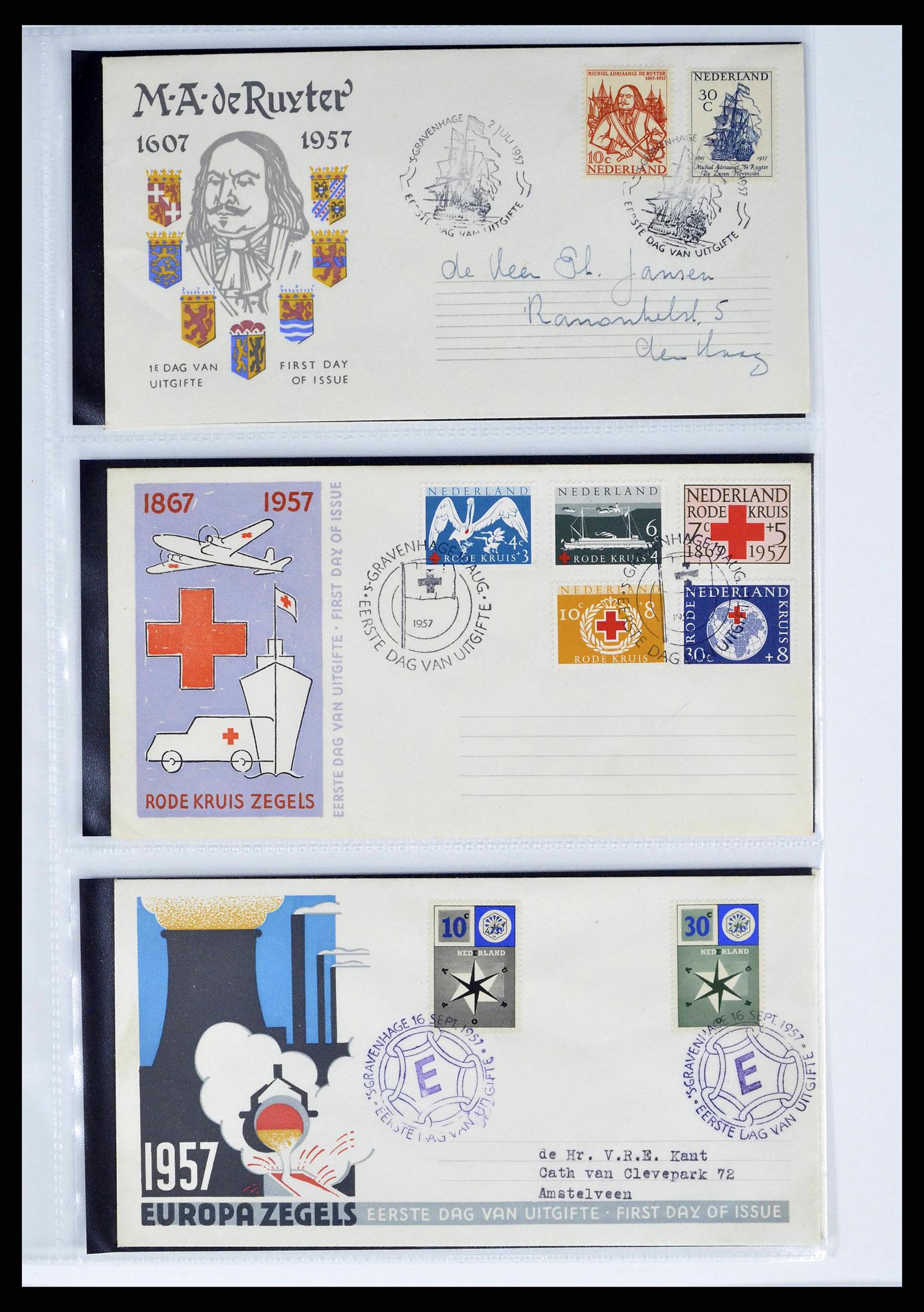 37821 0012 - Postzegelverzameling 37821 Nederland FDC's 1950-2012.