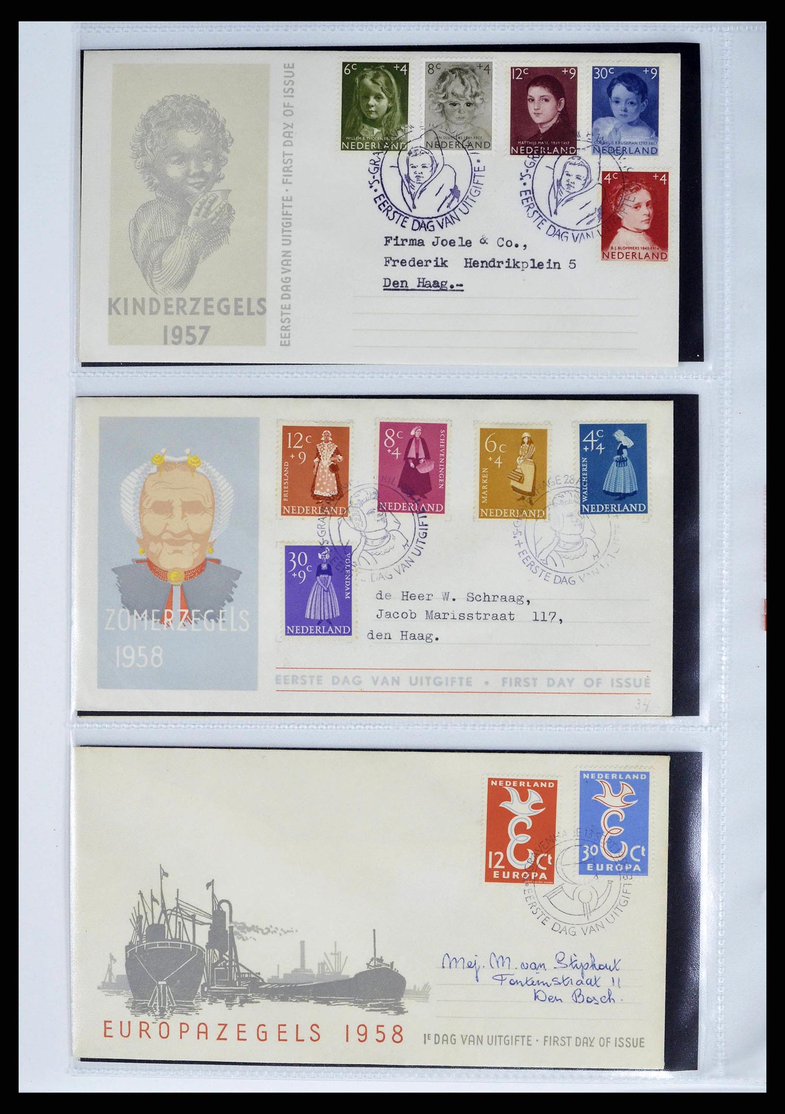 37821 0013 - Postzegelverzameling 37821 Nederland FDC's 1950-2012.