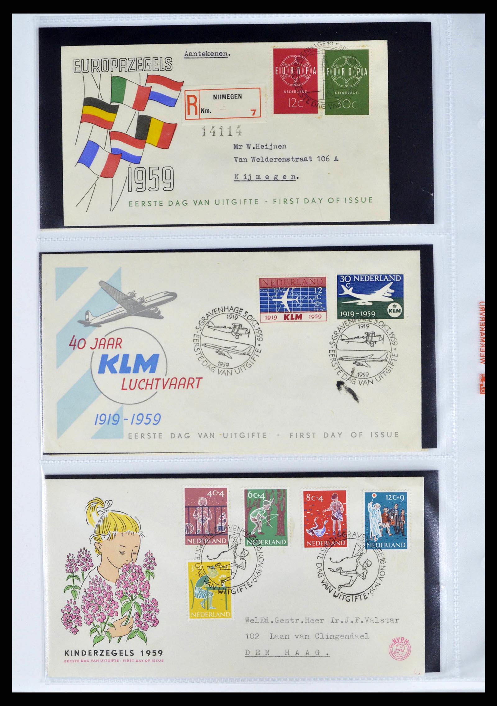 37821 0015 - Stamp collection 37821 Netherlands FDC's 1950-2012.