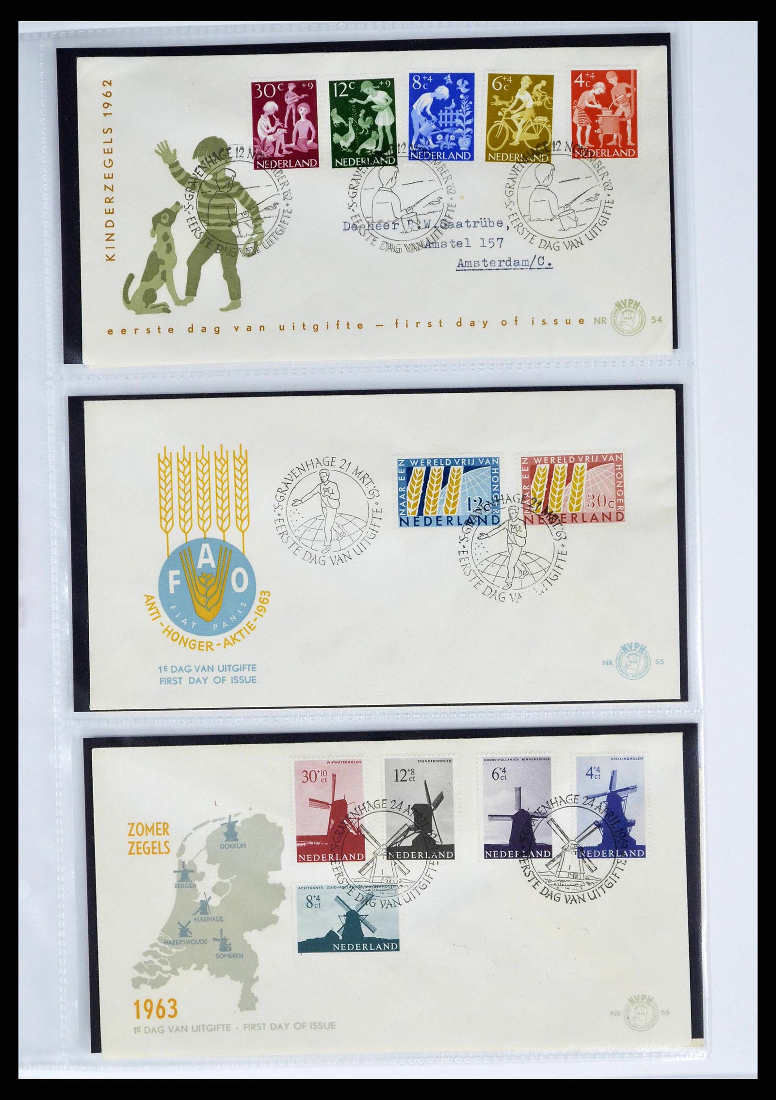 37821 0020 - Postzegelverzameling 37821 Nederland FDC's 1950-2012.