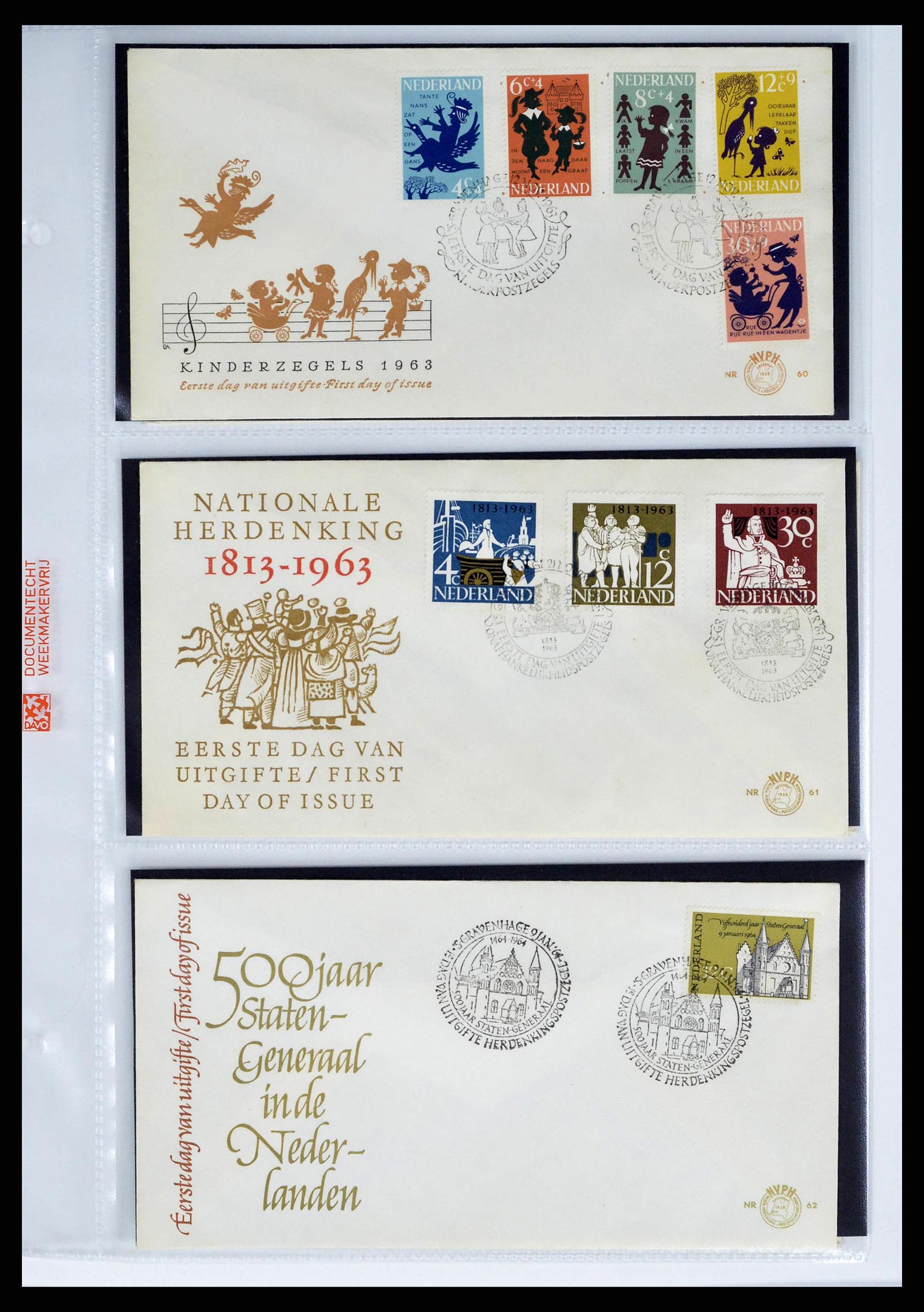 37821 0022 - Stamp collection 37821 Netherlands FDC's 1950-2012.