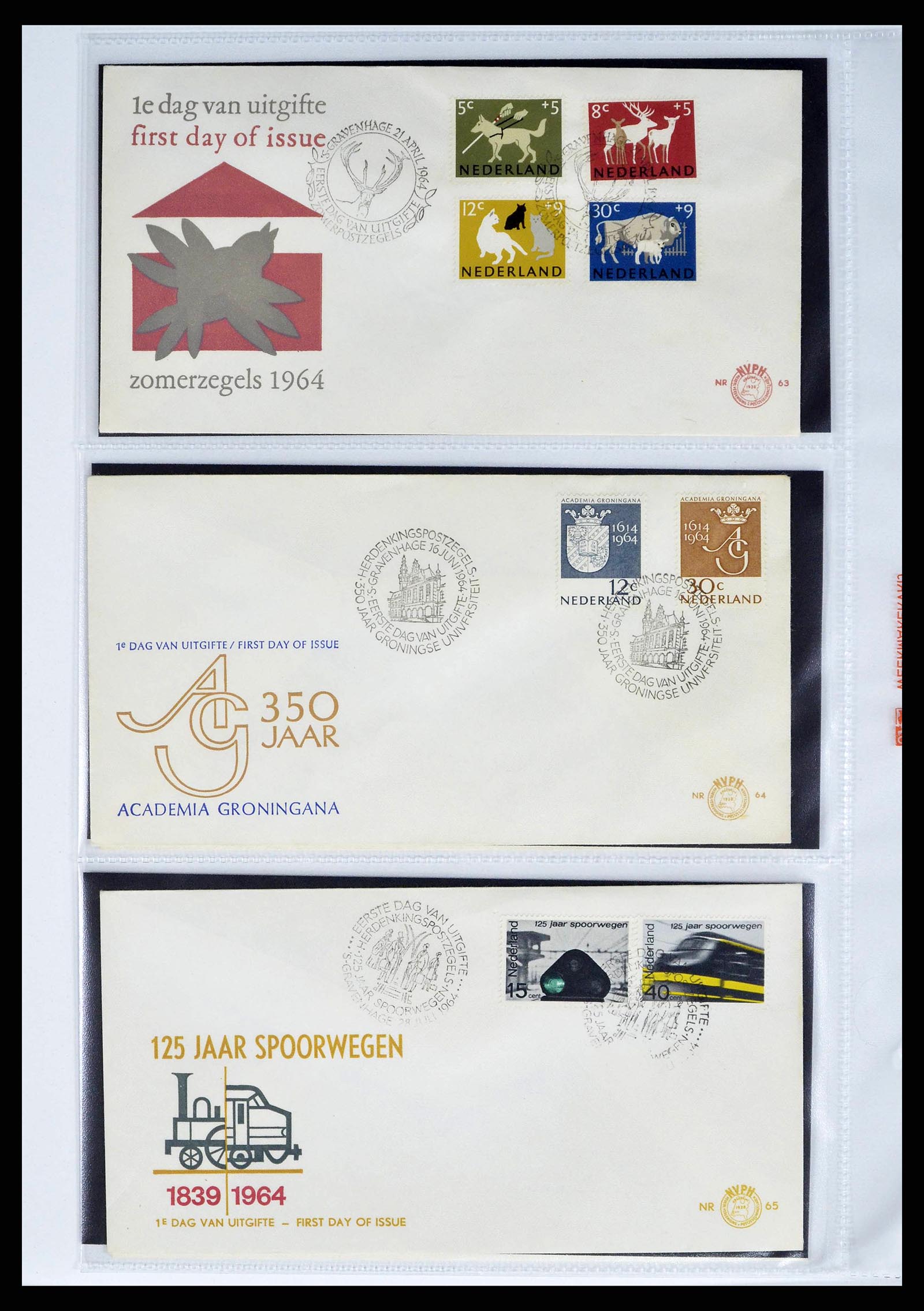 37821 0023 - Stamp collection 37821 Netherlands FDC's 1950-2012.