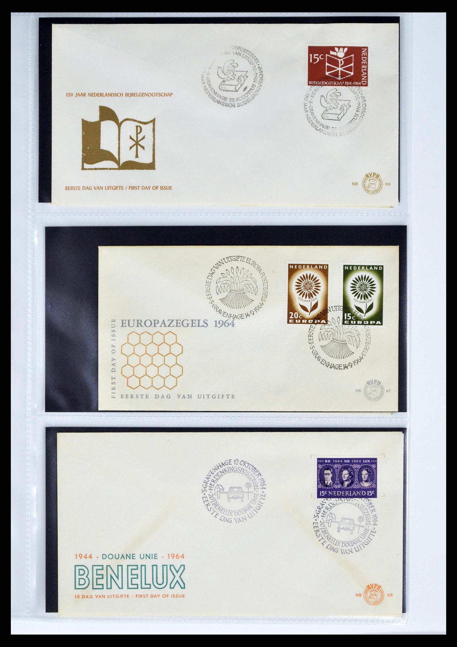 37821 0024 - Stamp collection 37821 Netherlands FDC's 1950-2012.