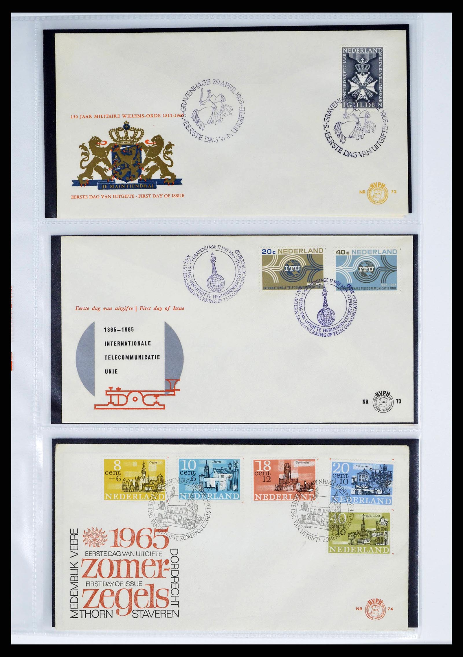 37821 0026 - Stamp collection 37821 Netherlands FDC's 1950-2012.