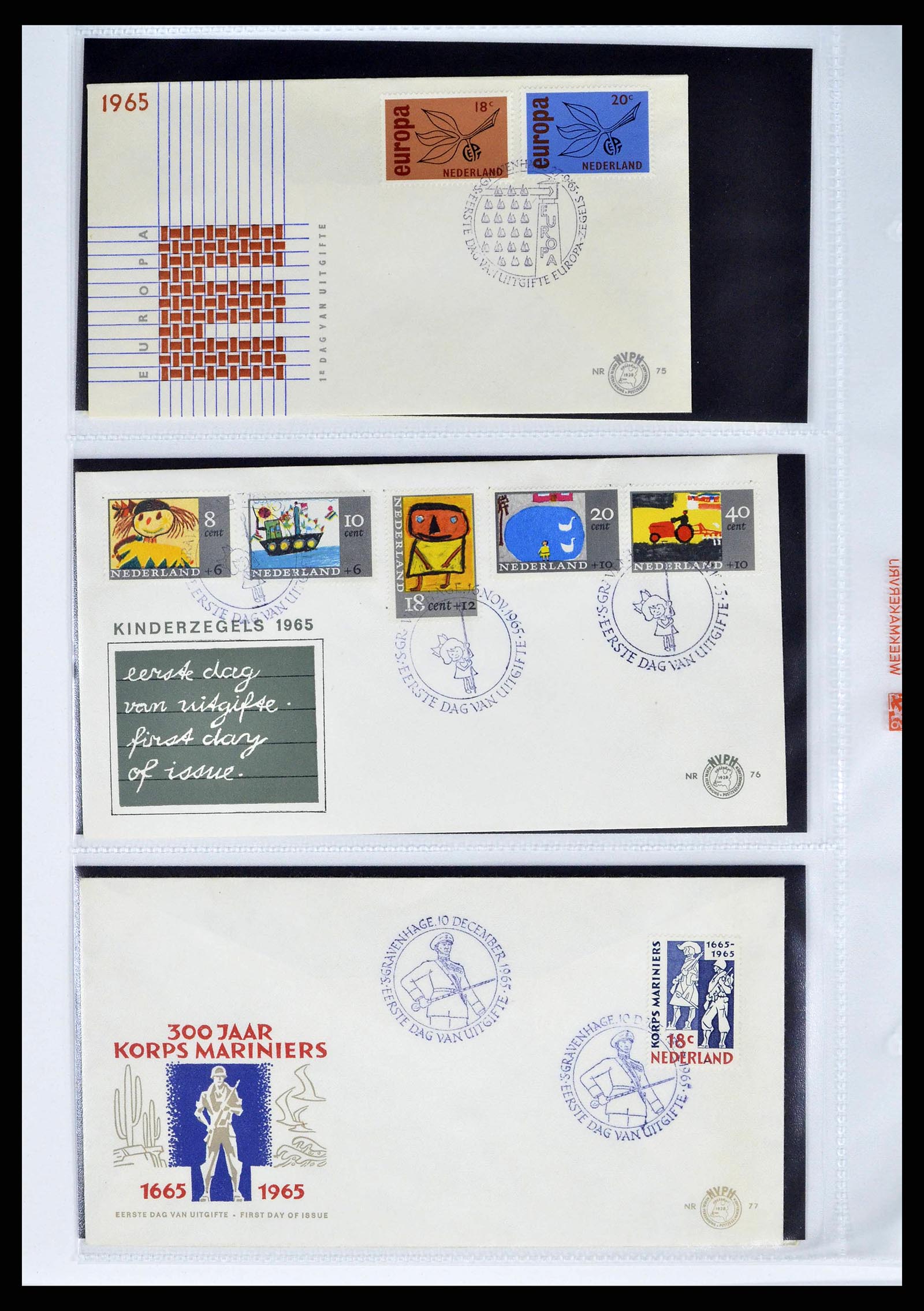 37821 0027 - Stamp collection 37821 Netherlands FDC's 1950-2012.