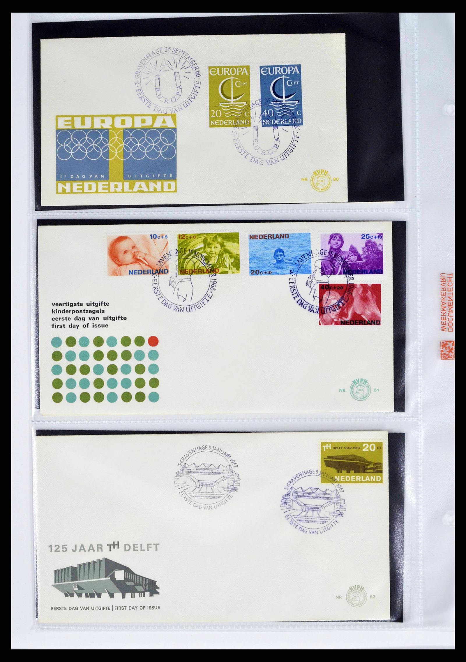 37821 0031 - Stamp collection 37821 Netherlands FDC's 1950-2012.