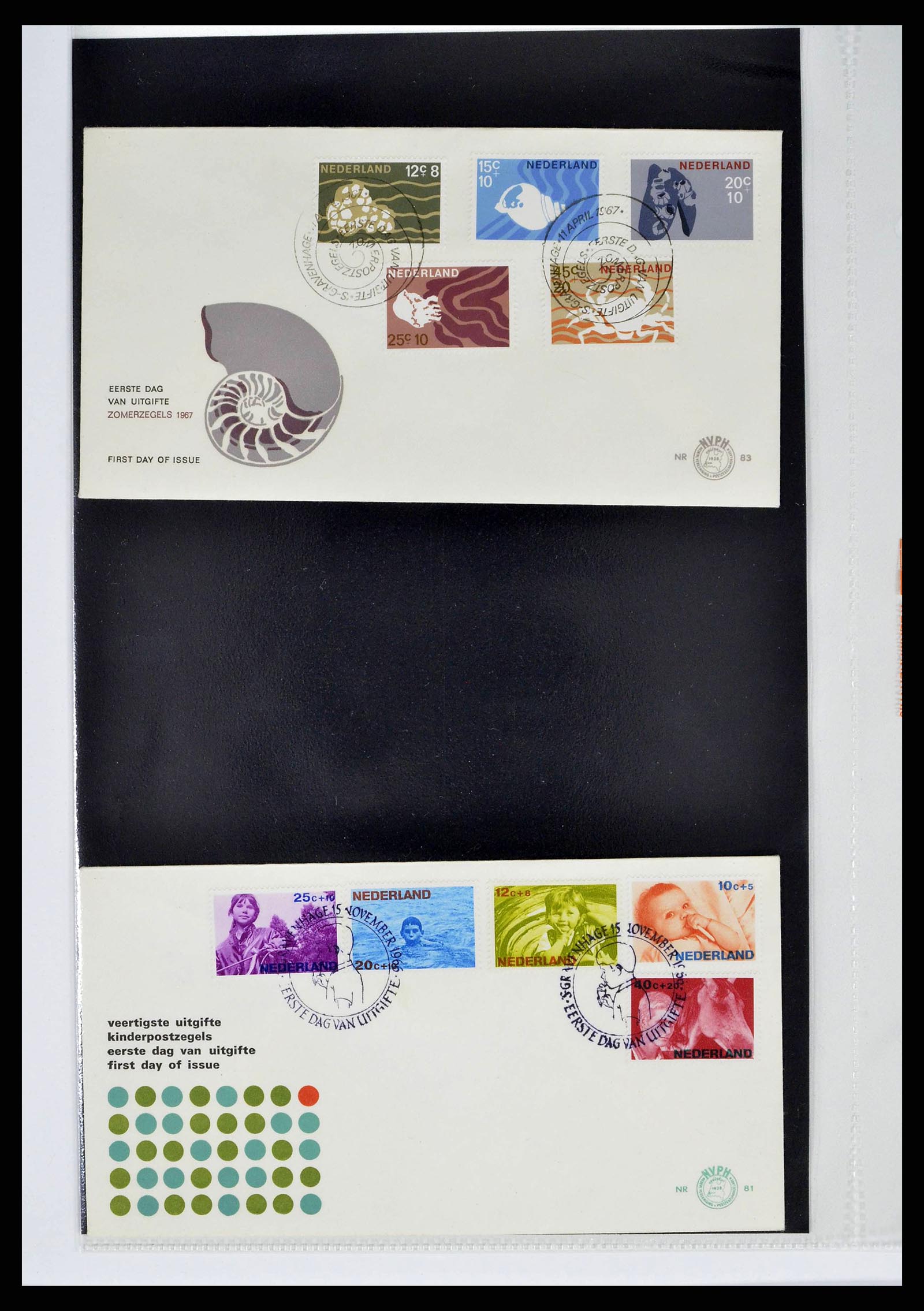 37821 0033 - Stamp collection 37821 Netherlands FDC's 1950-2012.