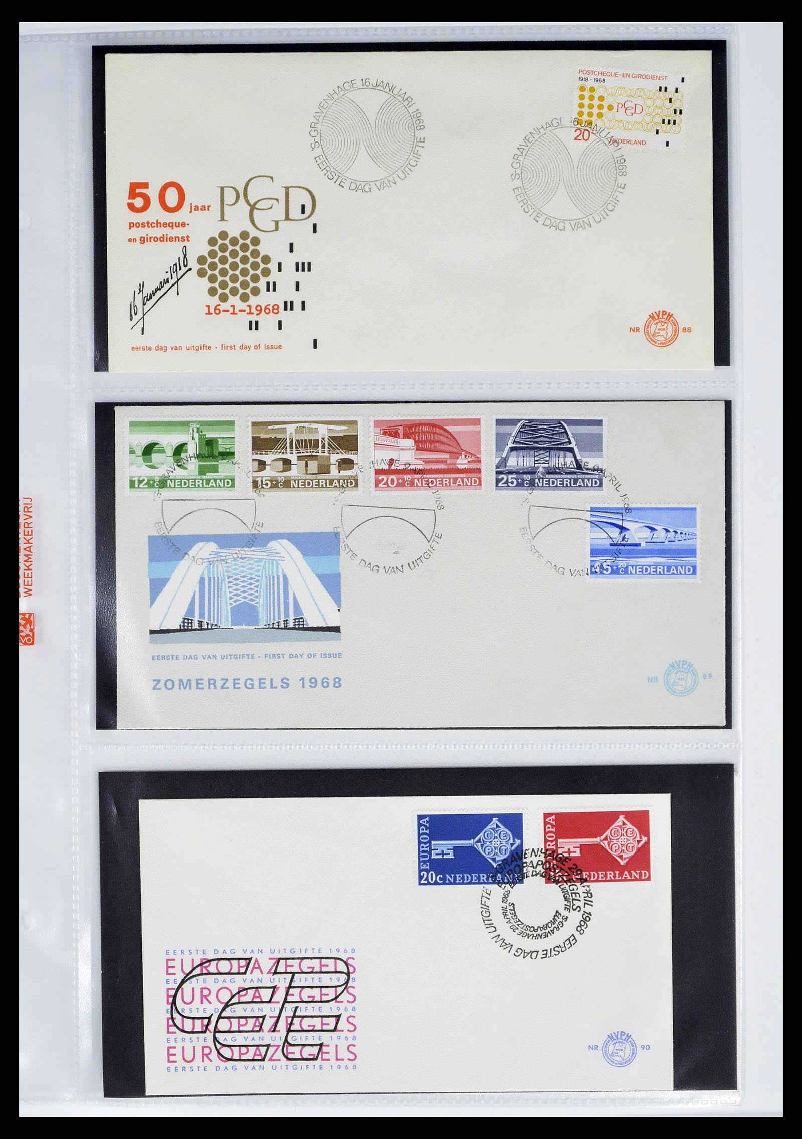 37821 0037 - Stamp collection 37821 Netherlands FDC's 1950-2012.