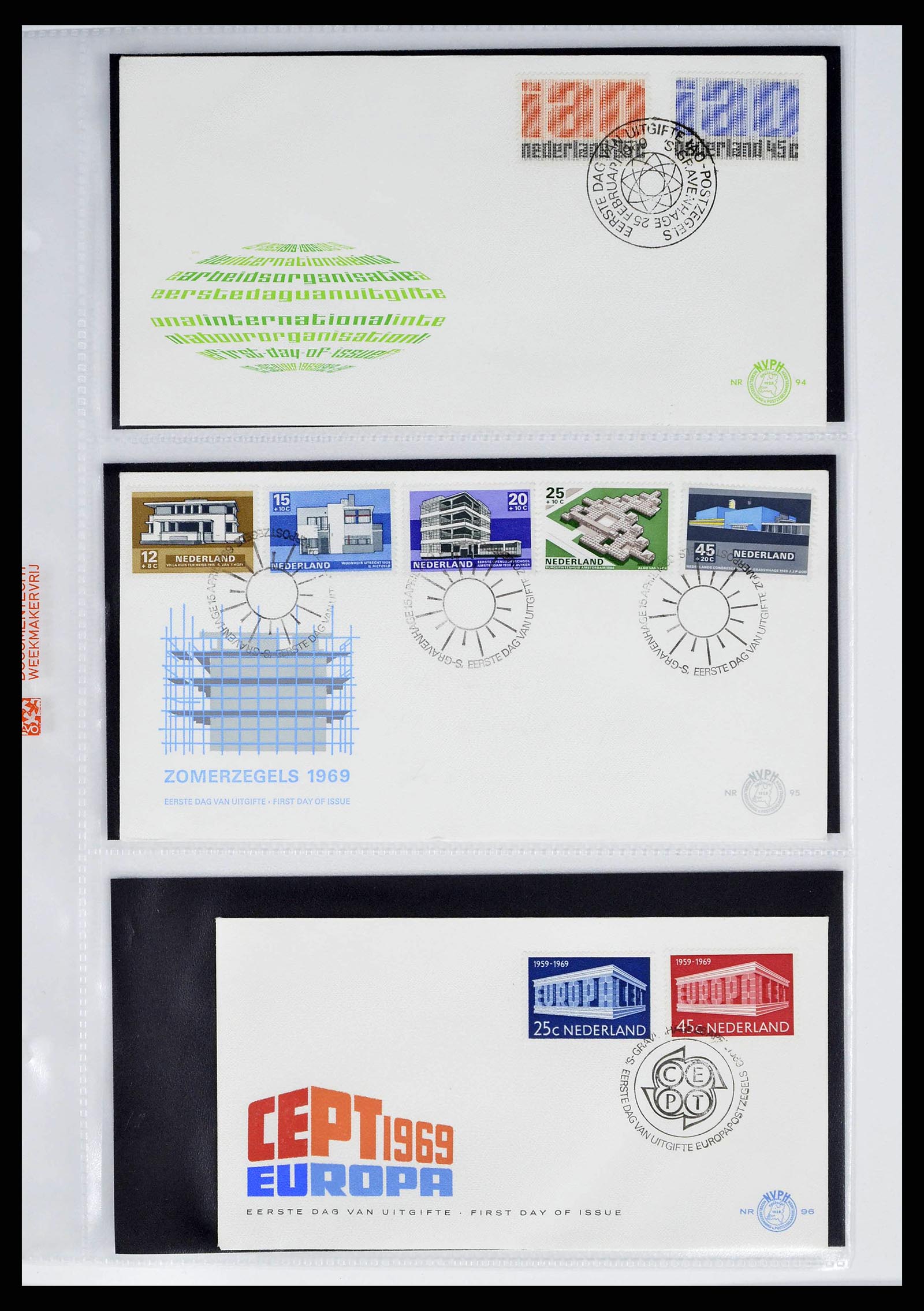 37821 0040 - Stamp collection 37821 Netherlands FDC's 1950-2012.