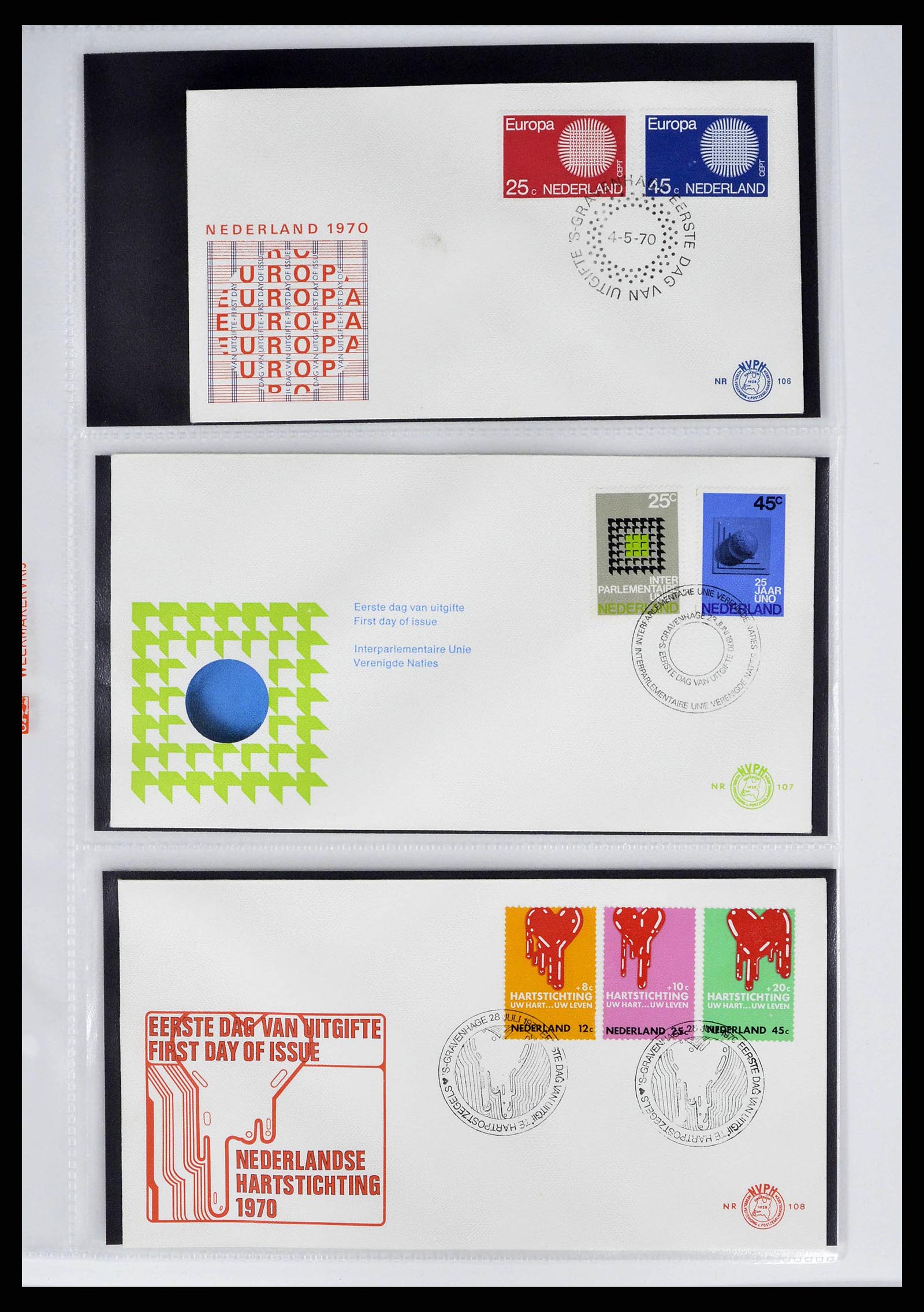 37821 0045 - Stamp collection 37821 Netherlands FDC's 1950-2012.