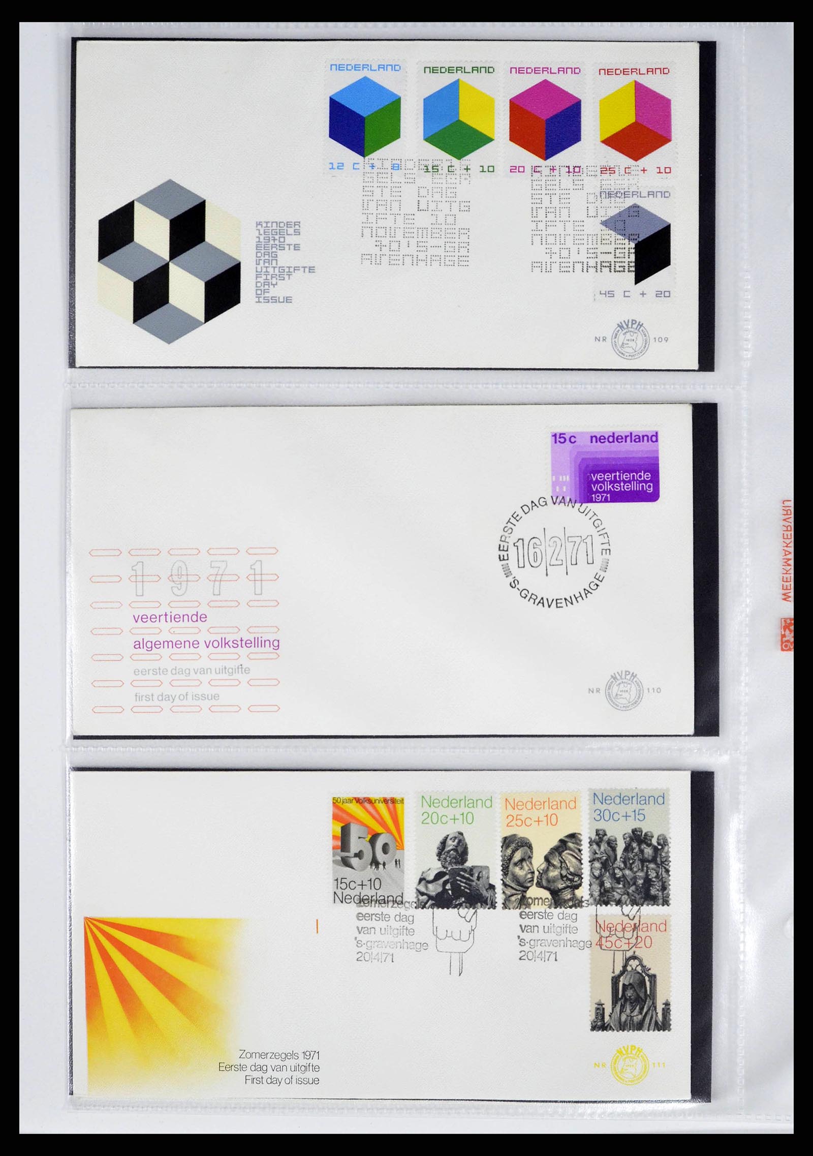 37821 0046 - Stamp collection 37821 Netherlands FDC's 1950-2012.